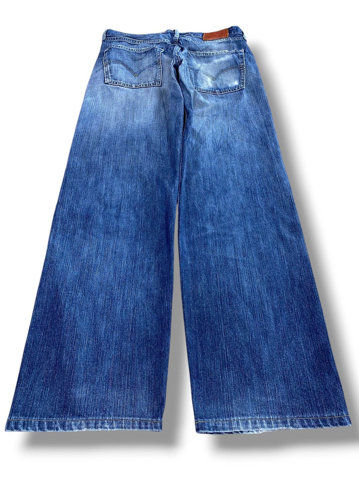 Levi's Levi’s 503 Light Washed Whiskered Style Baggy Wide Leg Jeans Size US 32 / EU 48 - 3 Thumbnail