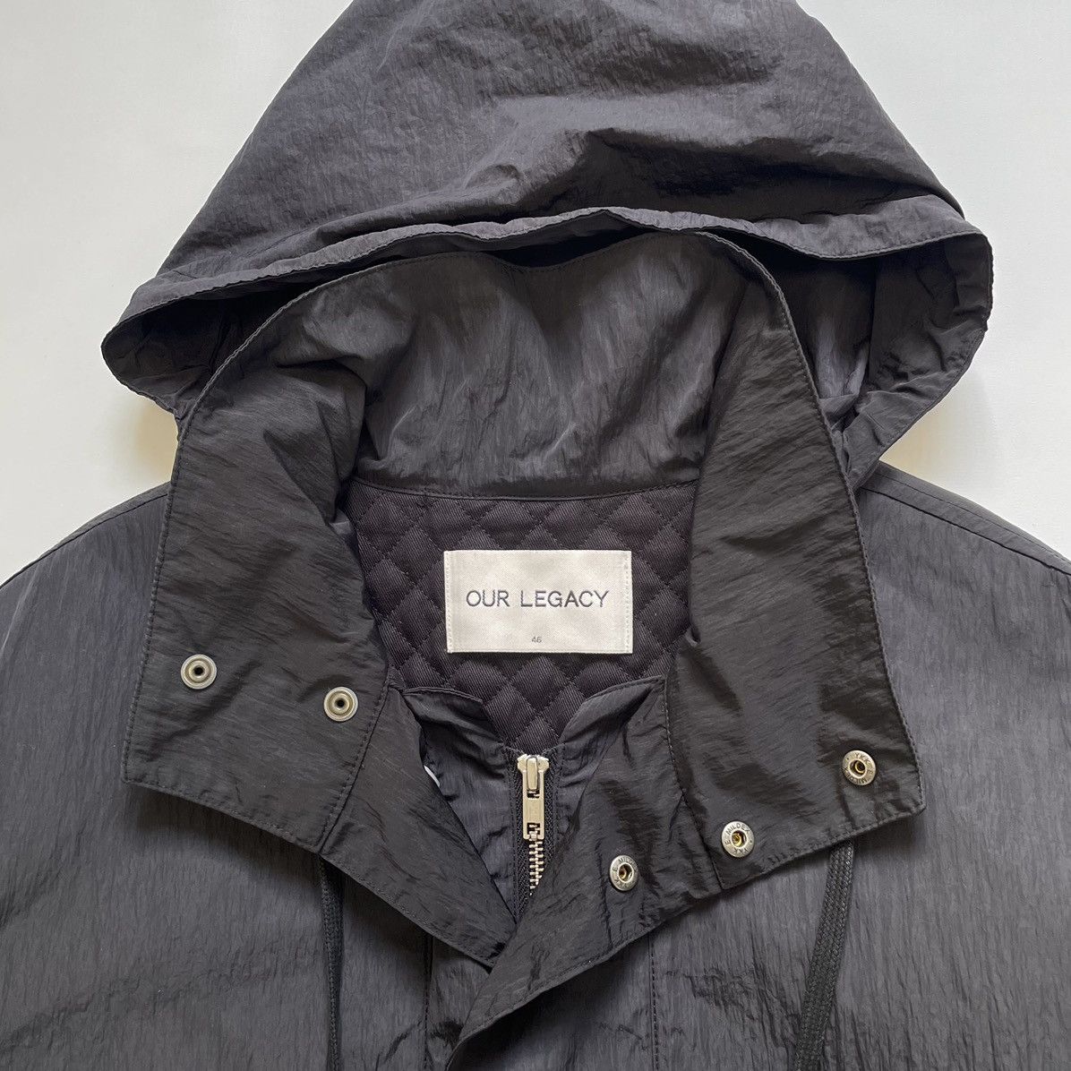Our Legacy A/W 14 ‘Black Wave’ Nylon Parka Size US M / EU 48-50 / 2 - 3 Thumbnail