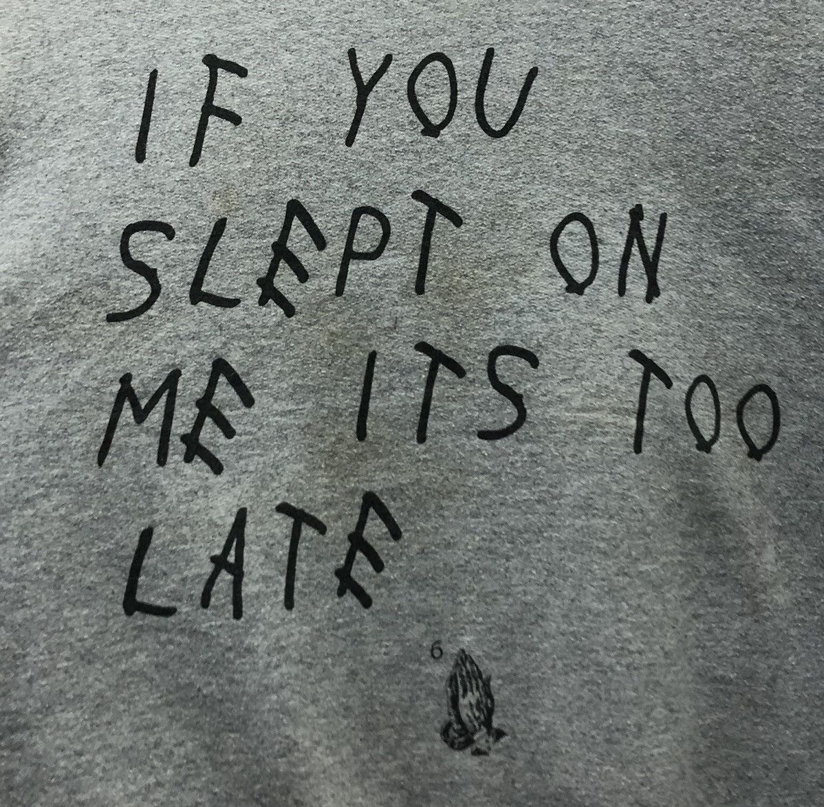 Vintage Vintage If You Slept On Me Its Too Late Sweatshirt Size US L / EU 52-54 / 3 - 3 Thumbnail