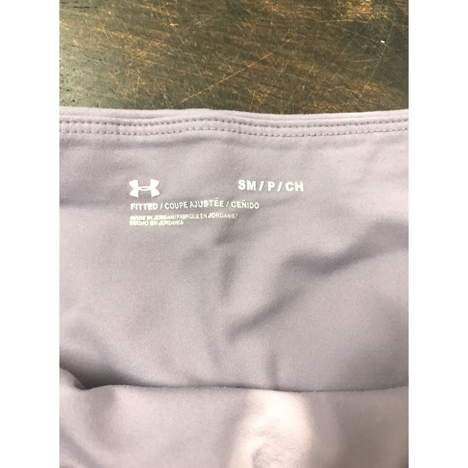 Under Armour Under Armour Leggings Woman Cropped 7/8 Meridian S Purple Logo Modern Cross Training Gym & Running Size 28" / US 6 / IT 42 - 3 Thumbnail