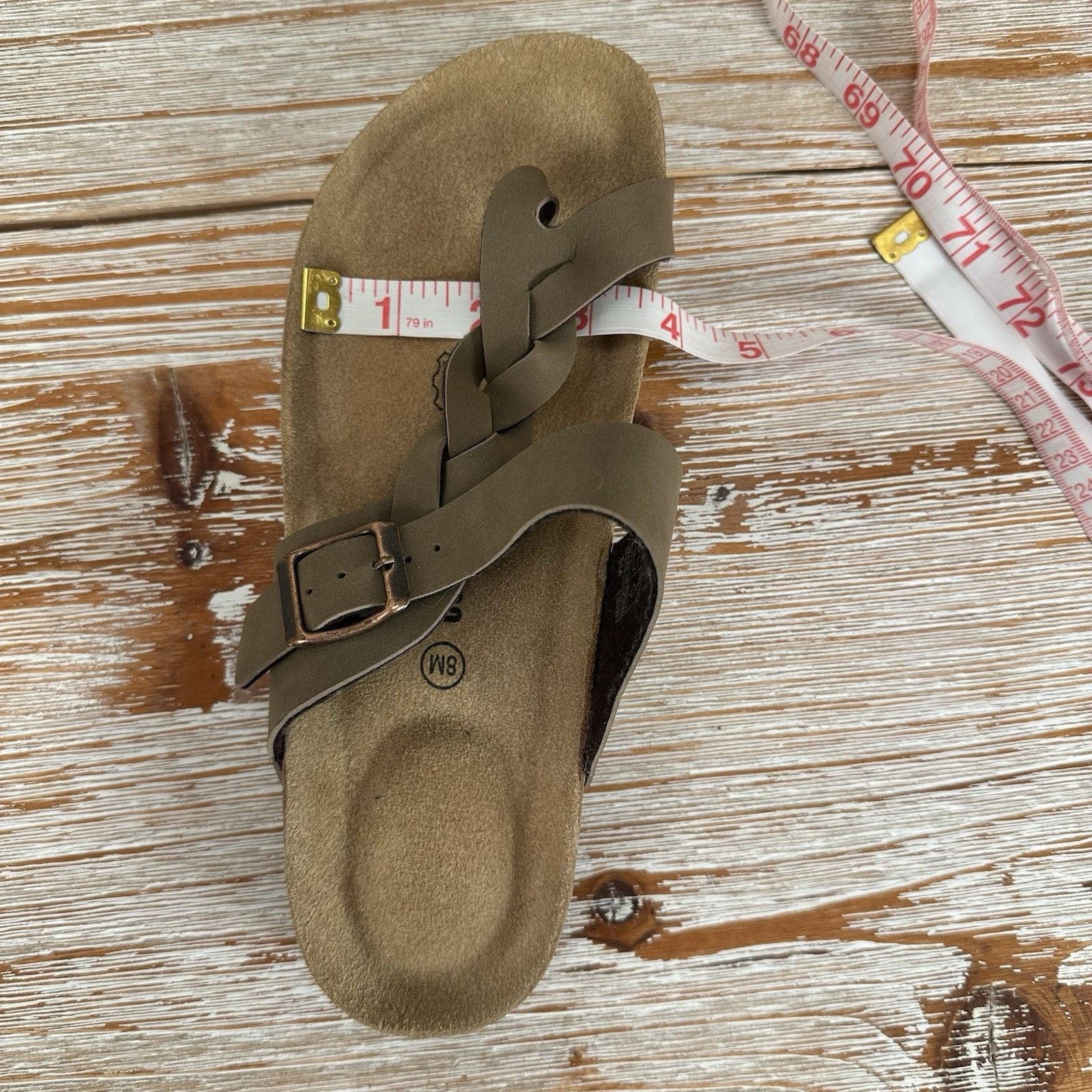 Other Cushionaire Libby Taupe Braided Slip-On Sandals Women’s 8M Size US 8 / IT 38 - 12 Thumbnail