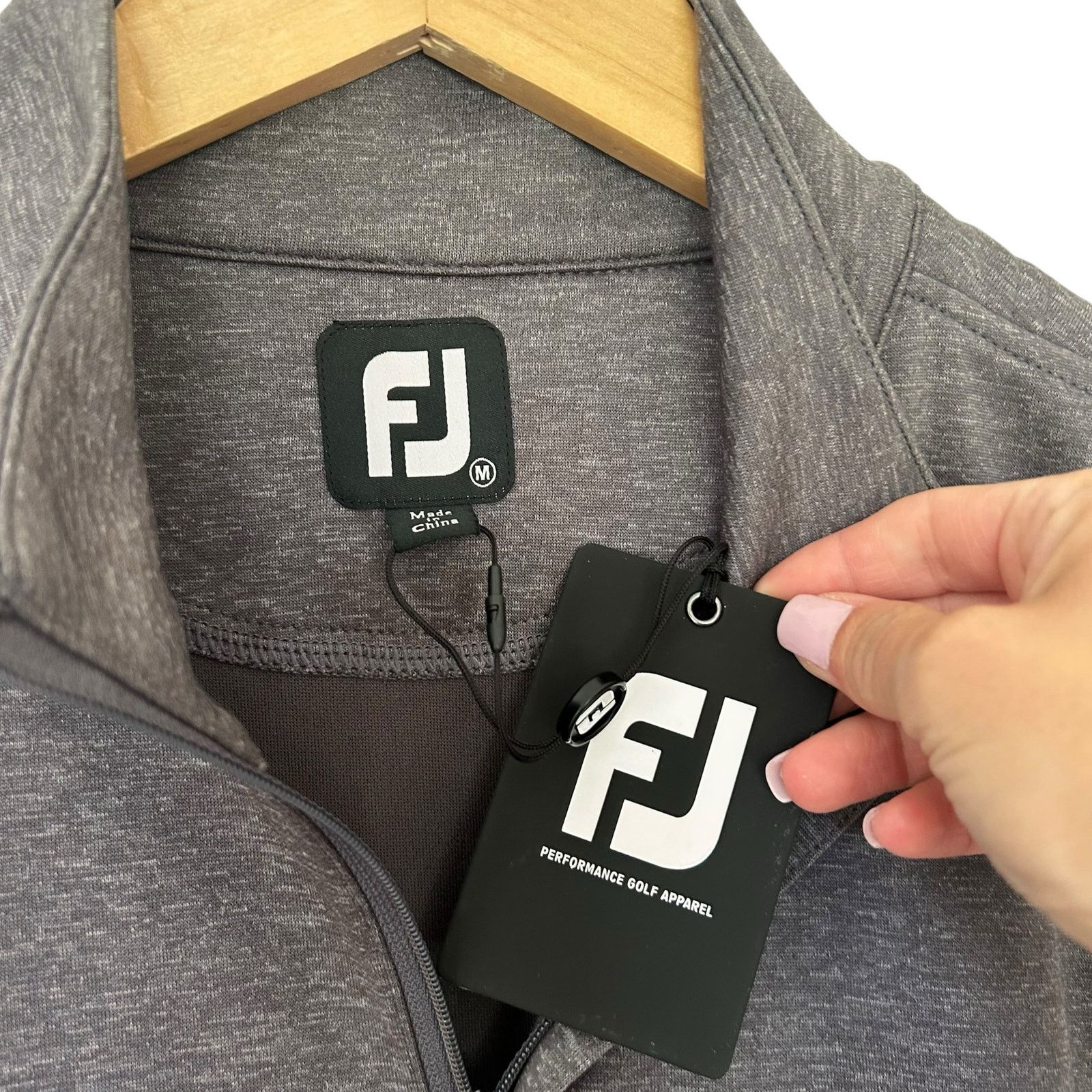 Footjoy FootJoy Gray Quarter Zip Vest Sz M Size US M / EU 48-50 / 2 - 3 Thumbnail