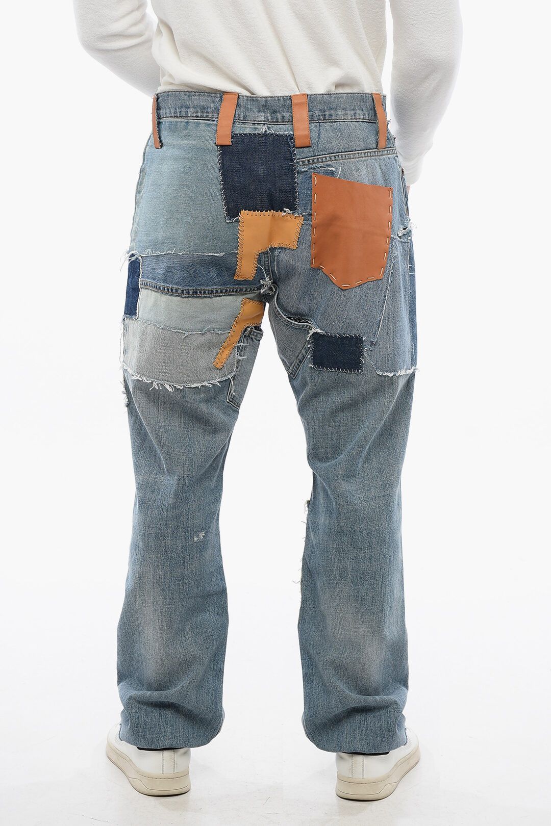 Dolce & Gabbana og1mm0825 Re-Edition Patchwork Denims in Light Blue Size US 34 / EU 50 - 2 Thumbnail