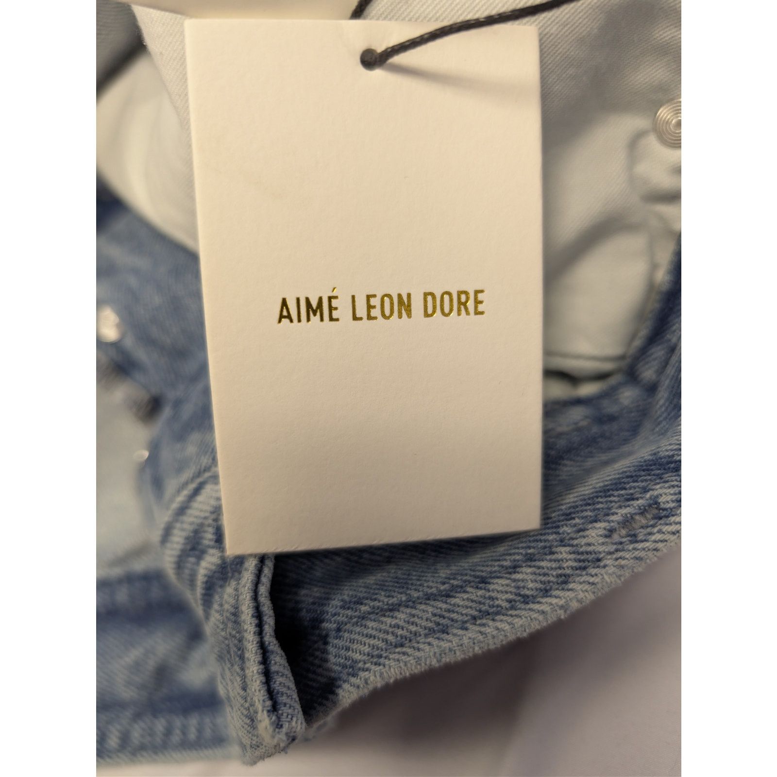 Aime Leon Dore o1rshd1 Carpenter Pant Denim Jeans in Light Wash Blue Size US 36 / EU 52 - 21 Thumbnail