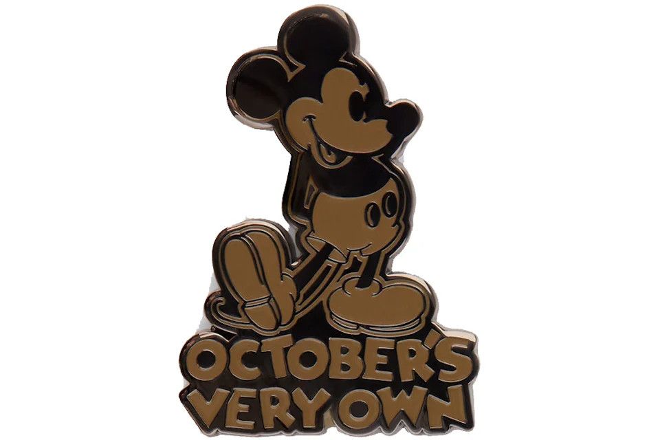 Disney OVO x Disney Classic Mickey Mouse Pin Black Size ONE SIZE - 1 Thumbnail