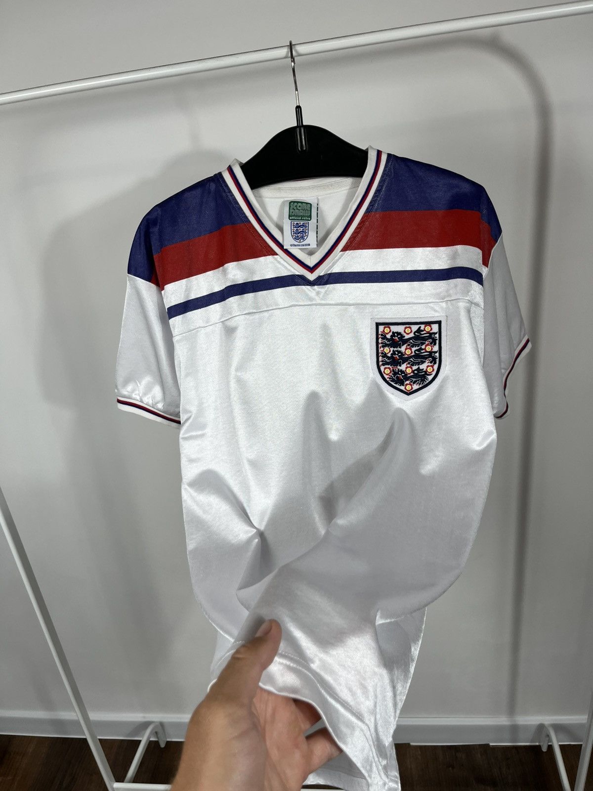 Other Score Draw England Retro Football Shirt White Size M Size US M / EU 48-50 / 2 - 9 Thumbnail