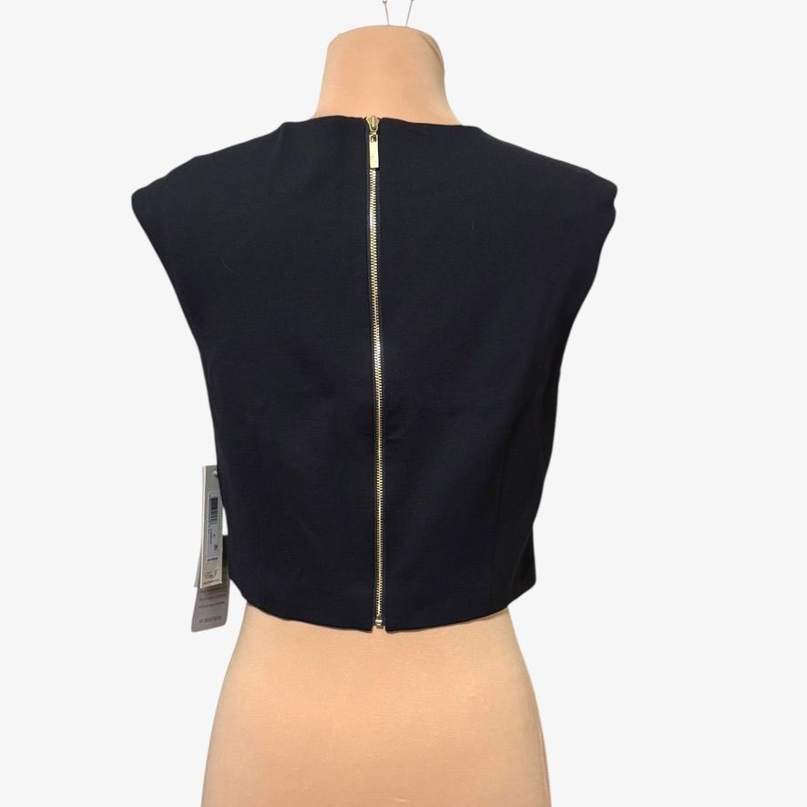 Other NWT Eliza J Embellished Pearl Jewels Crop Top 4 Black NEW Pa Size S / US 4 / IT 40 - 8 Thumbnail