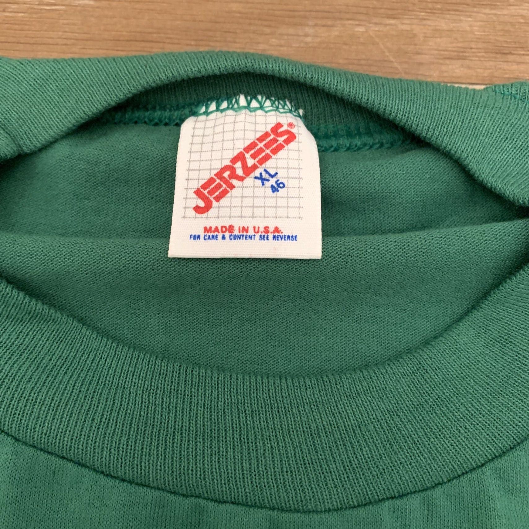 Jerzees VINTAGE JERZEES Nescopeck Township Fire Biking T-Shirt XL Green 1990 Mens Size US XL / EU 56 / 4 - 3 Thumbnail