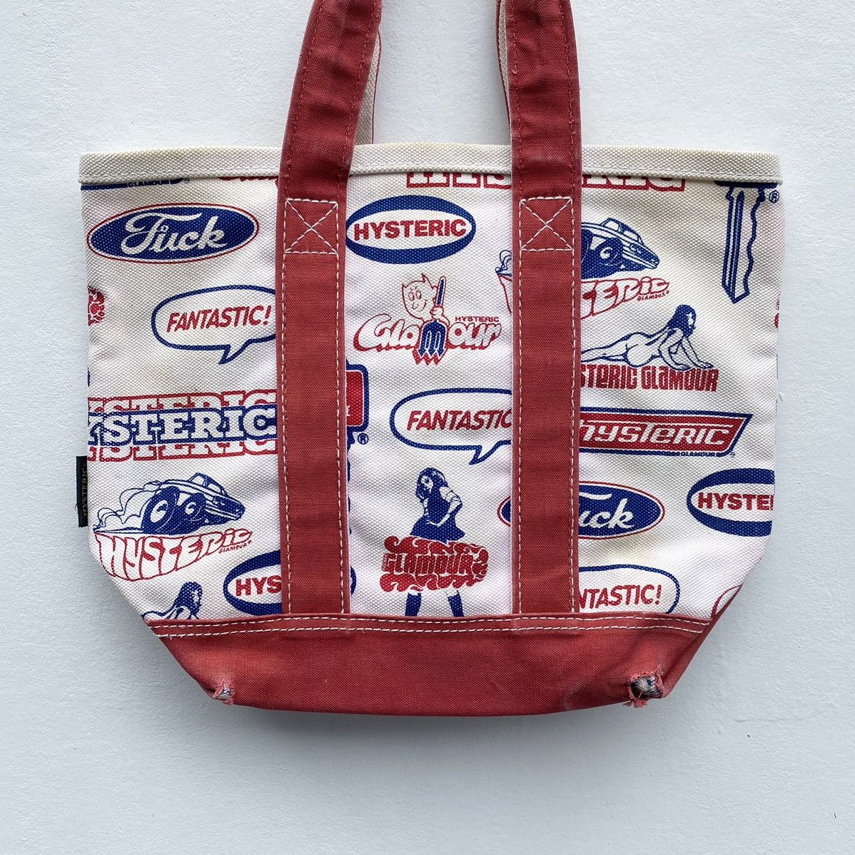 Hysteric Glamour Hysteric Glamour Fuck Printed Tote Bag Hysteric Distressed Size ONE SIZE - 4 Thumbnail