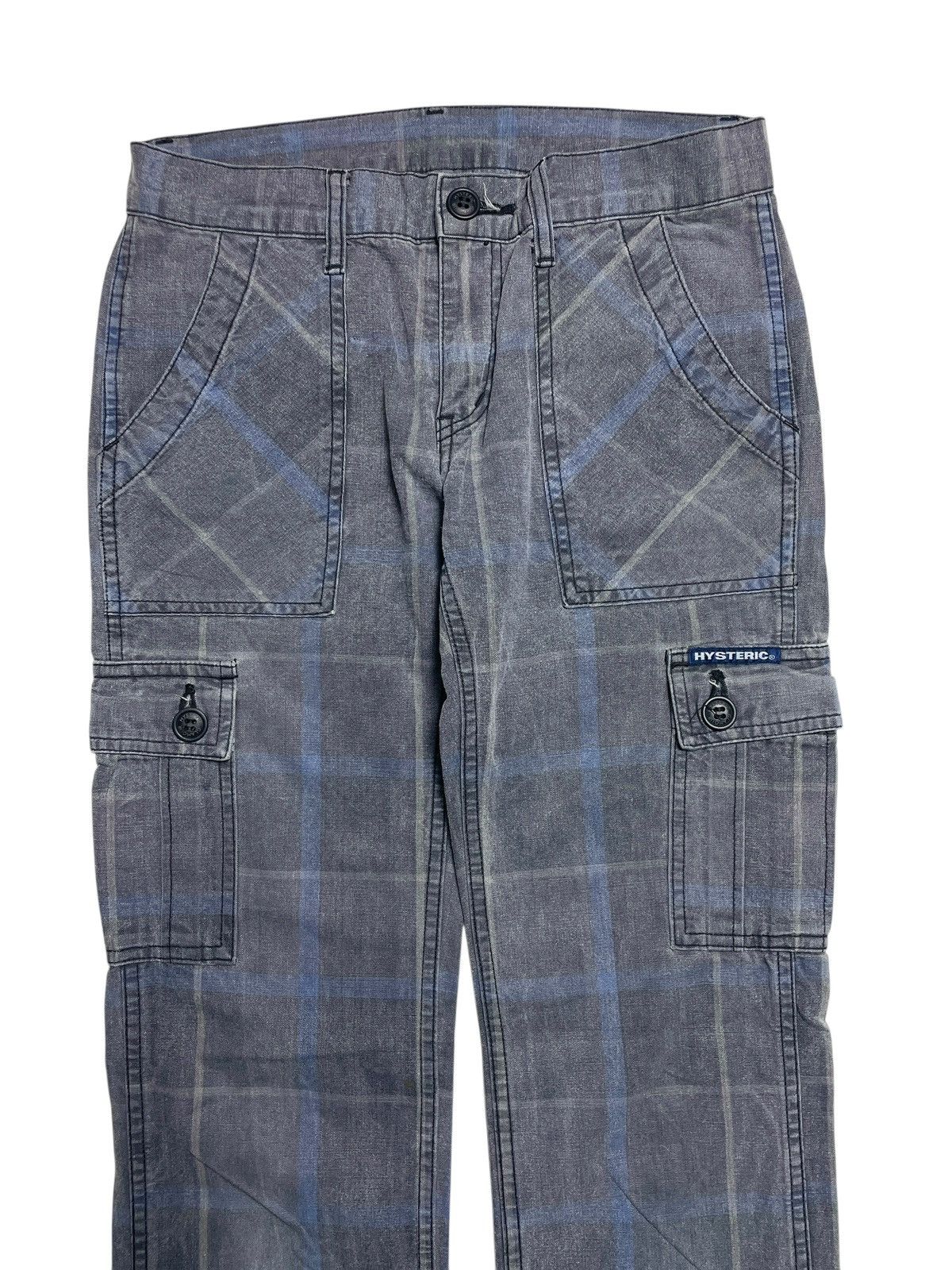 Hysteric Glamour 2000’s Hysteric Glamor - Plaid Cargo Pants Size US 26 / EU 42 - 2 Thumbnail