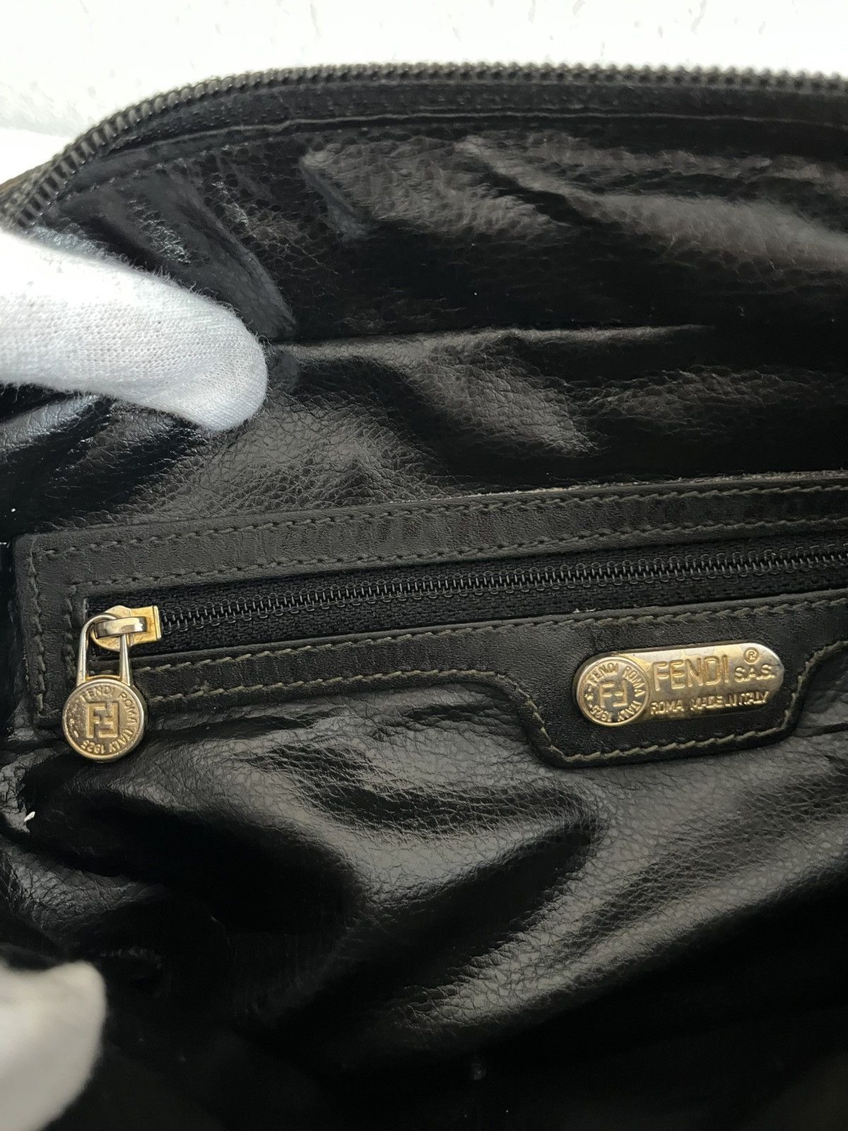 Fendi Authentic Vintage Fendi 1980s Pequin Striped Messenger Bag Size ONE SIZE - 8 Thumbnail