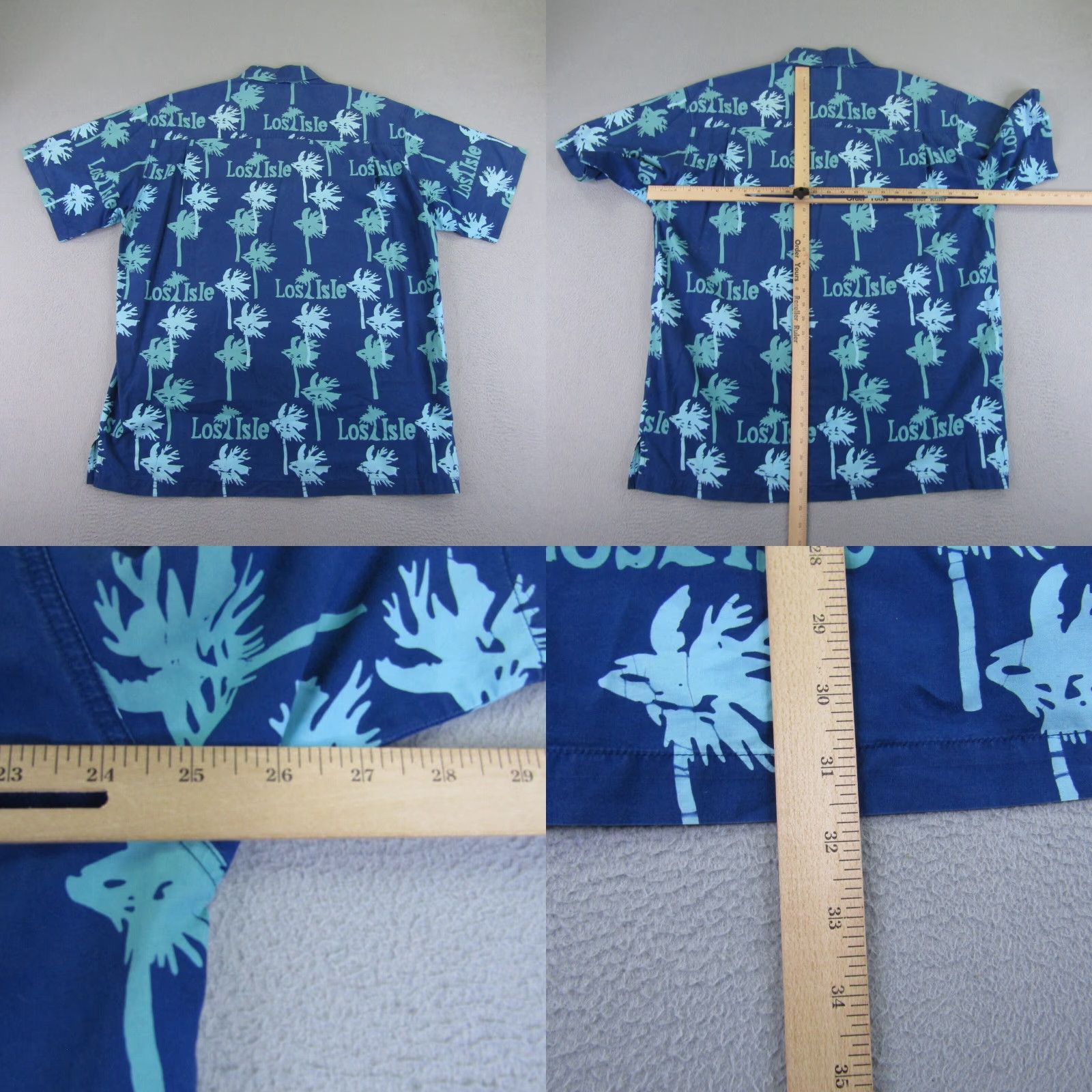 Vintage VINTAGE Rum Reggae Shirt Men’s Large Blue Hawaiian Button-Up Short Sleeve Collared Beach Aloha 90s Mens Size US L / EU 52-54 / 3 - 8 Thumbnail