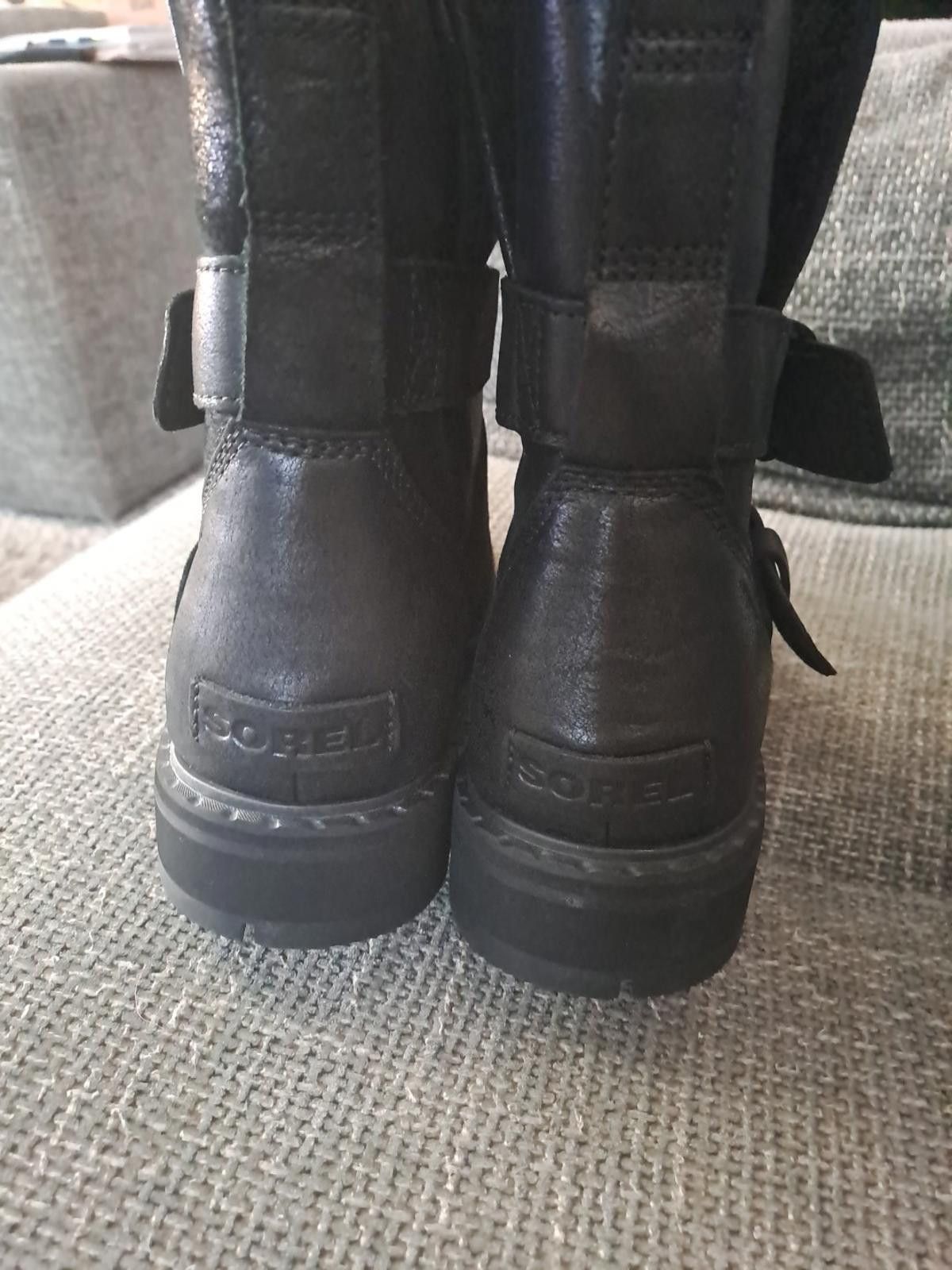 SOREL Sorel Waterproof Black Leather Phoenix Moto Size UK 8 Size US 10 / IT 40 - 5 Thumbnail