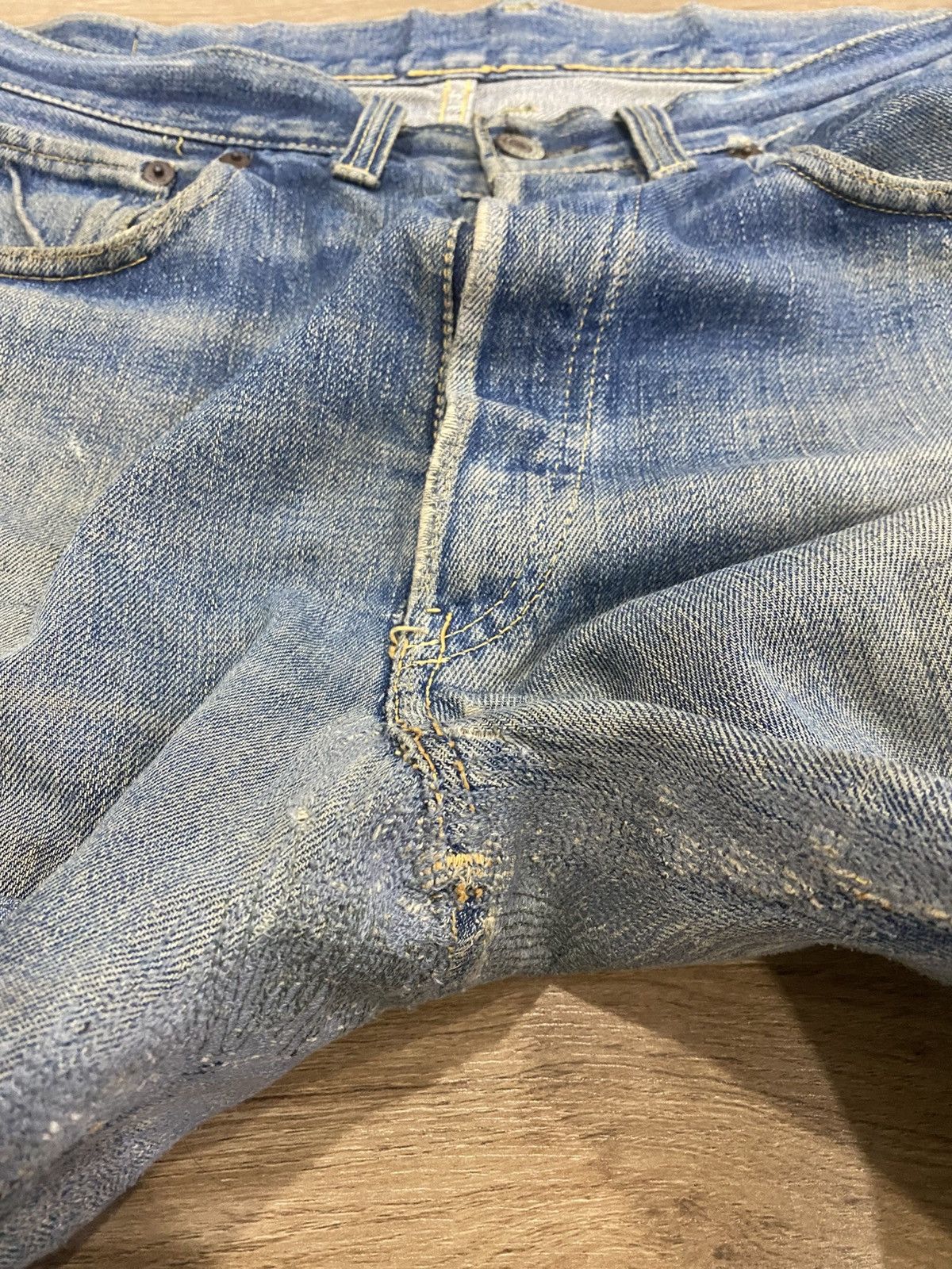 Levi's True vintage Levis 501 Big E Hidden Rivert selvadge Size US 34 / EU 50 - 9 Thumbnail