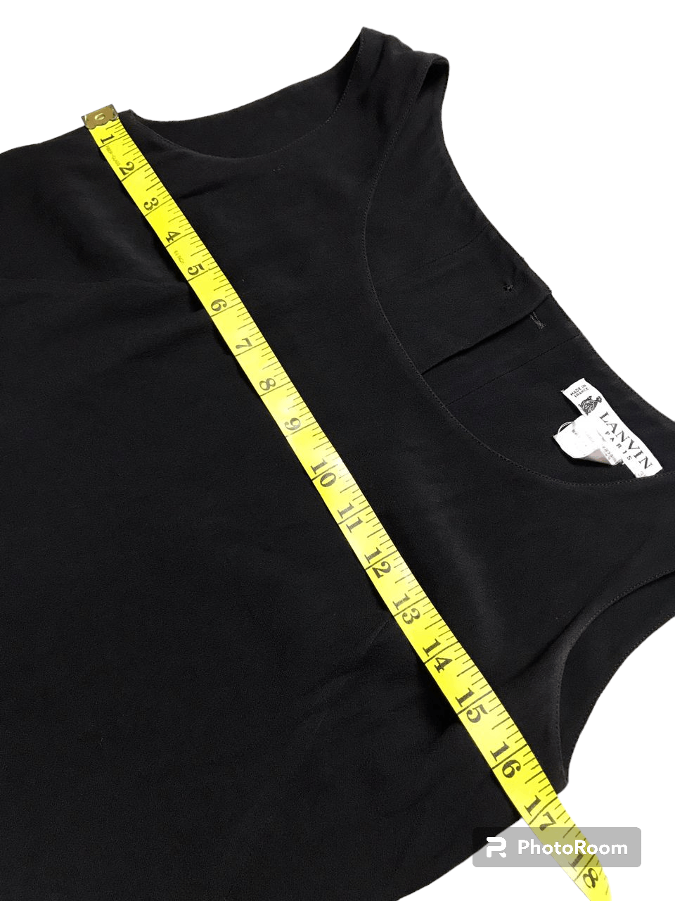 Lanvin Lavin Black Sleeveless Full Button Back Size XS / US 0-2 / IT 36-38 - 3 Thumbnail