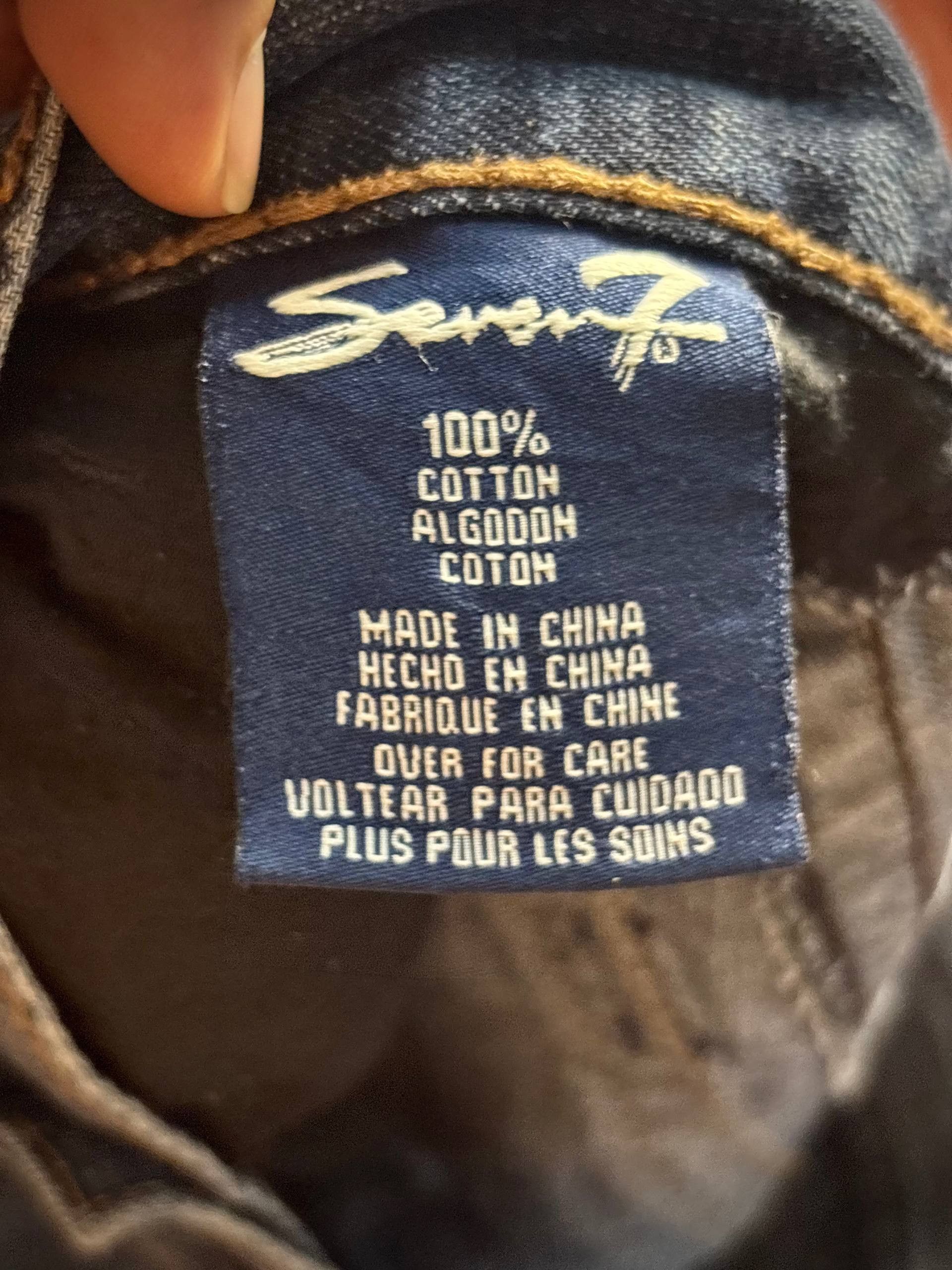 If Six Was Nine Vintage Y2K Seven Jeans Flap Pocket Bootcut Pants Fade Wash Size US 34 / EU 50 - 7 Thumbnail