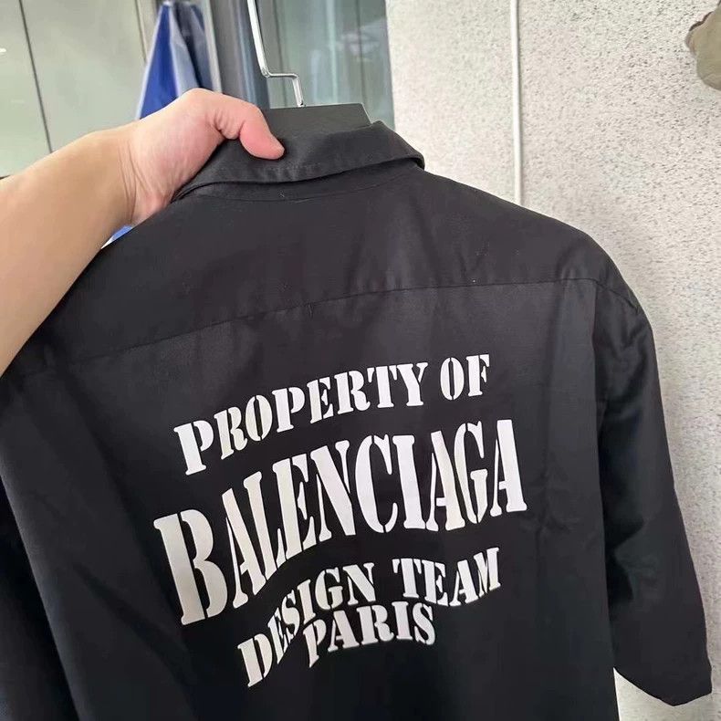 Balenciaga Balenciaga Letter Shirt Short Sleeve Size US S / EU 44-46 / 1 - 5 Thumbnail