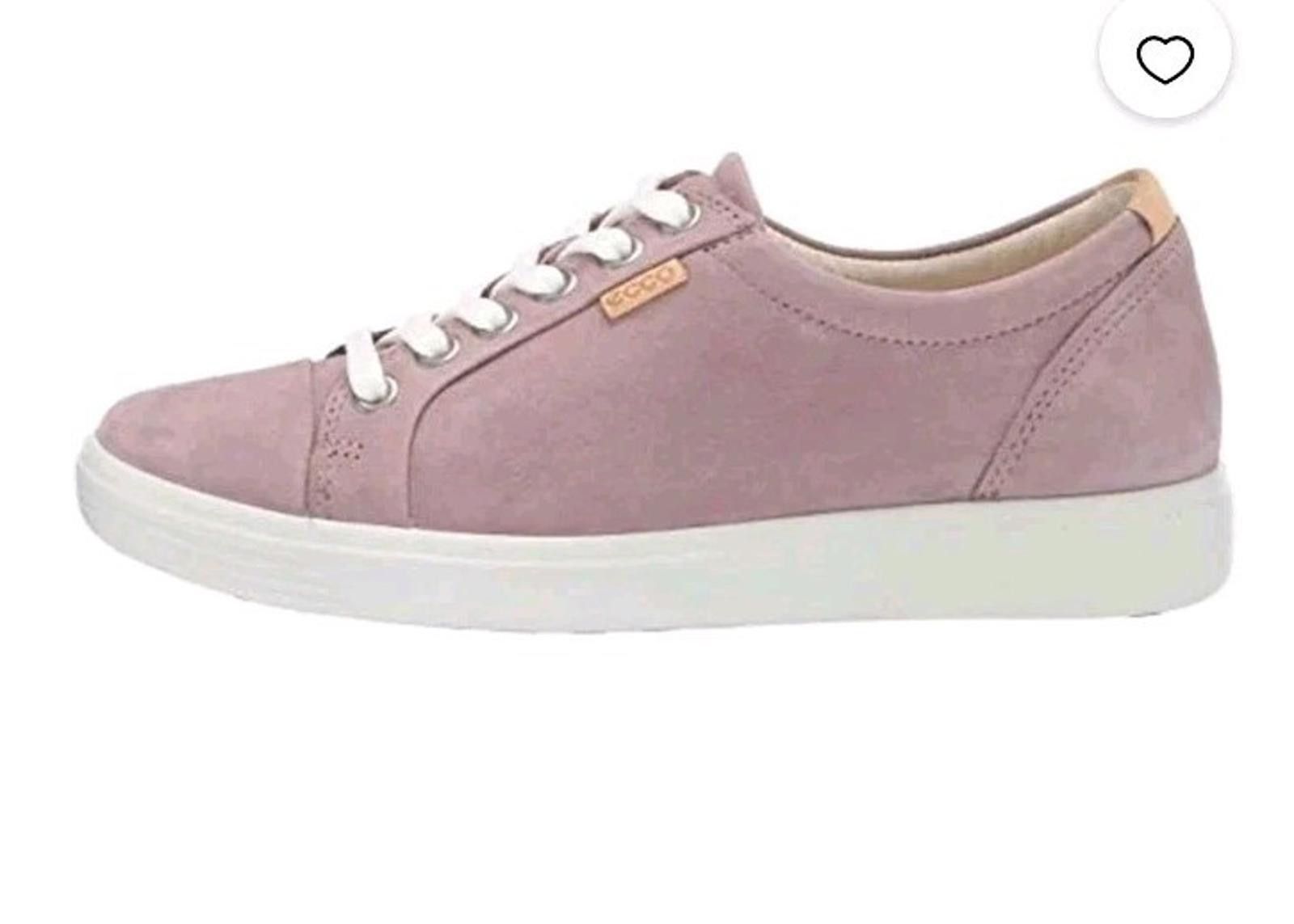 Ecco ECCO Soft Women's Suede Leather Shoes Sz 6.5 Pink EUR 37 Size US 6.5 / IT 36.5 - 4 Thumbnail