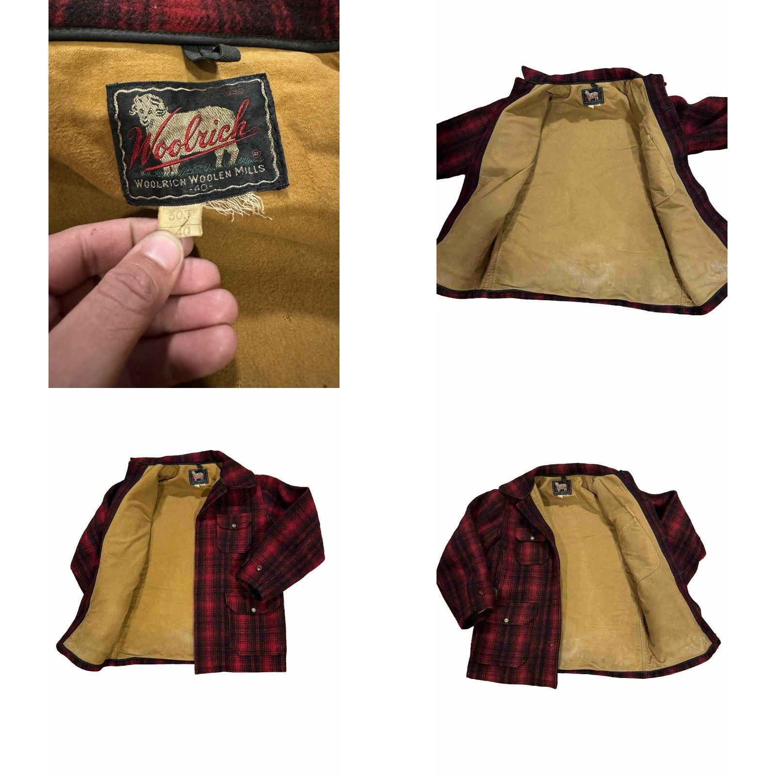 Vintage VINTAGE Woolrich Mackinaw 503 Buffalo Plaid Hunting Jacket Field Coat Sz 40 Size US XXS / EU 40 - 9 Thumbnail
