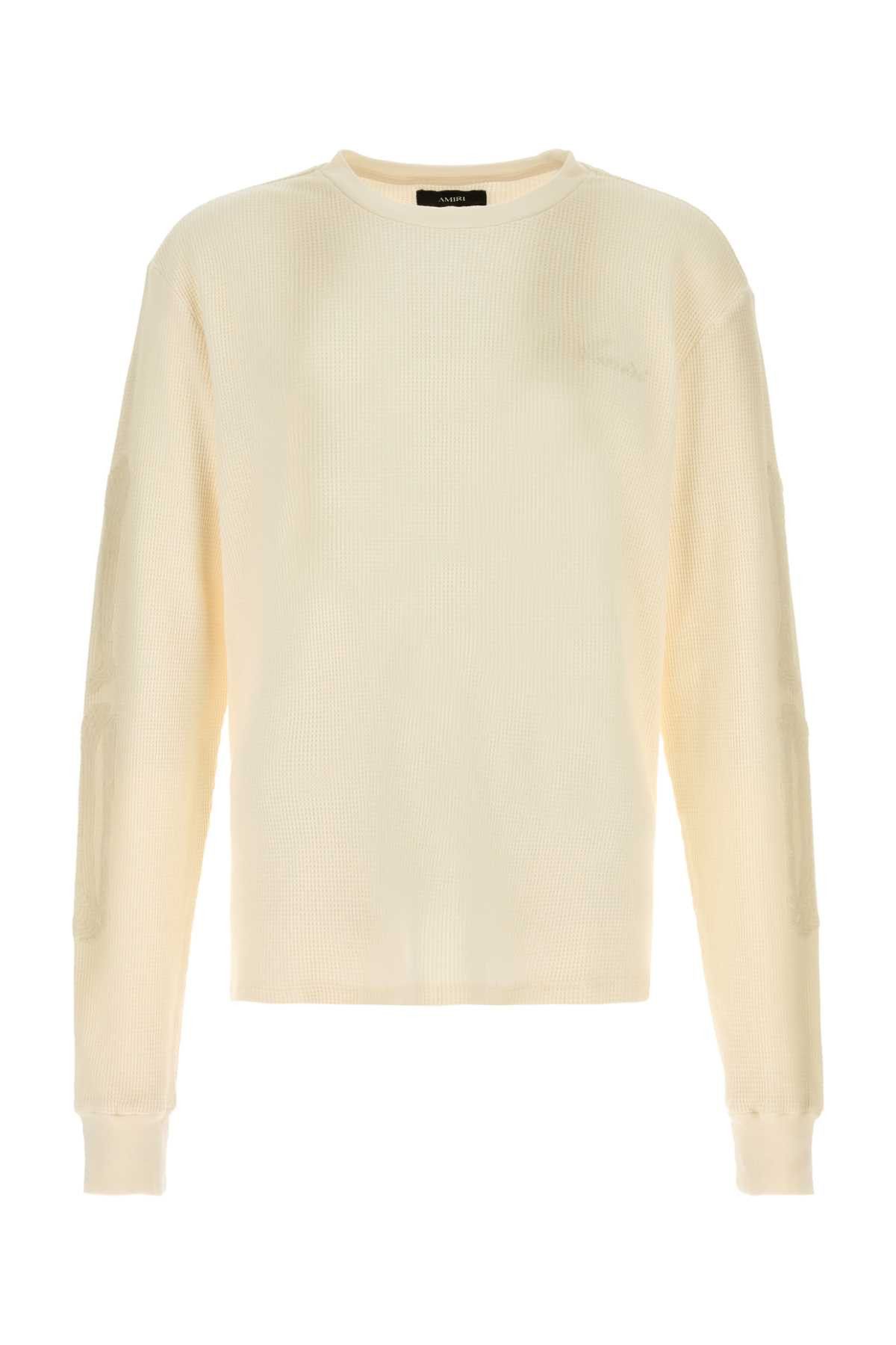 Amiri Cream Cotton Sweater Size US M / EU 48-50 / 2 - 1 Thumbnail