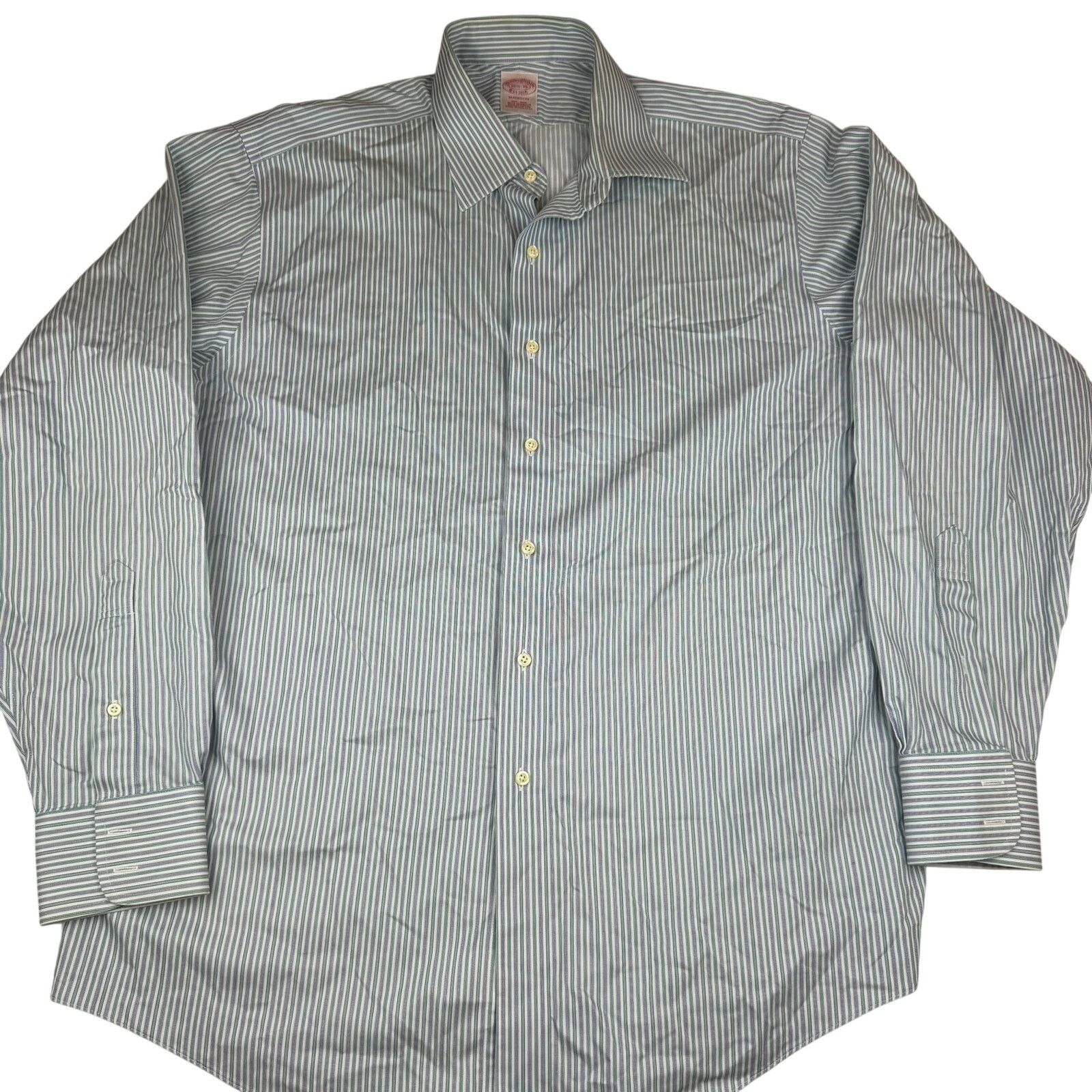 Brooks Brothers Brooks Brothers Madison Supima Striped Dress Shirt 16.5 36 Size US XL / EU 56 / 4 - 2 Thumbnail