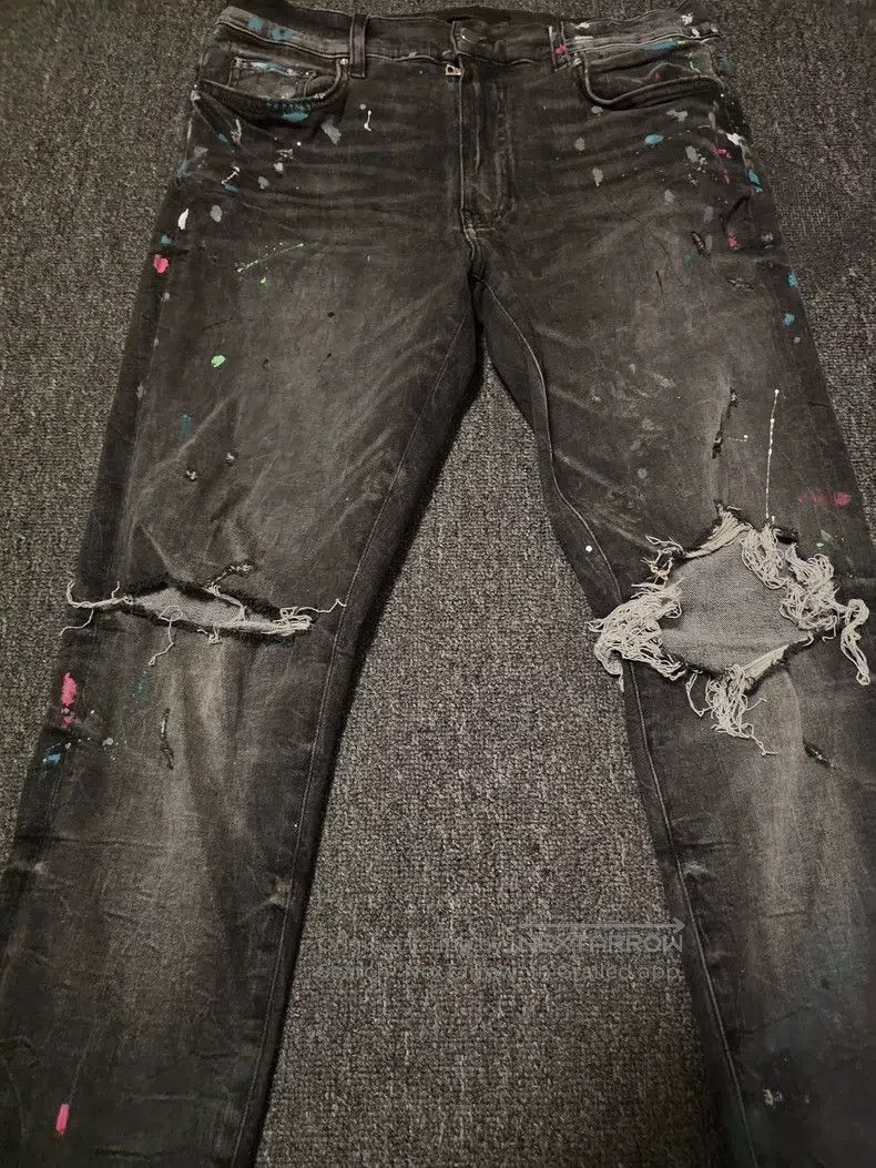 Amiri Amiri Size 34 Splash ink on jeans Size US 34 / EU 50 - 2 Thumbnail