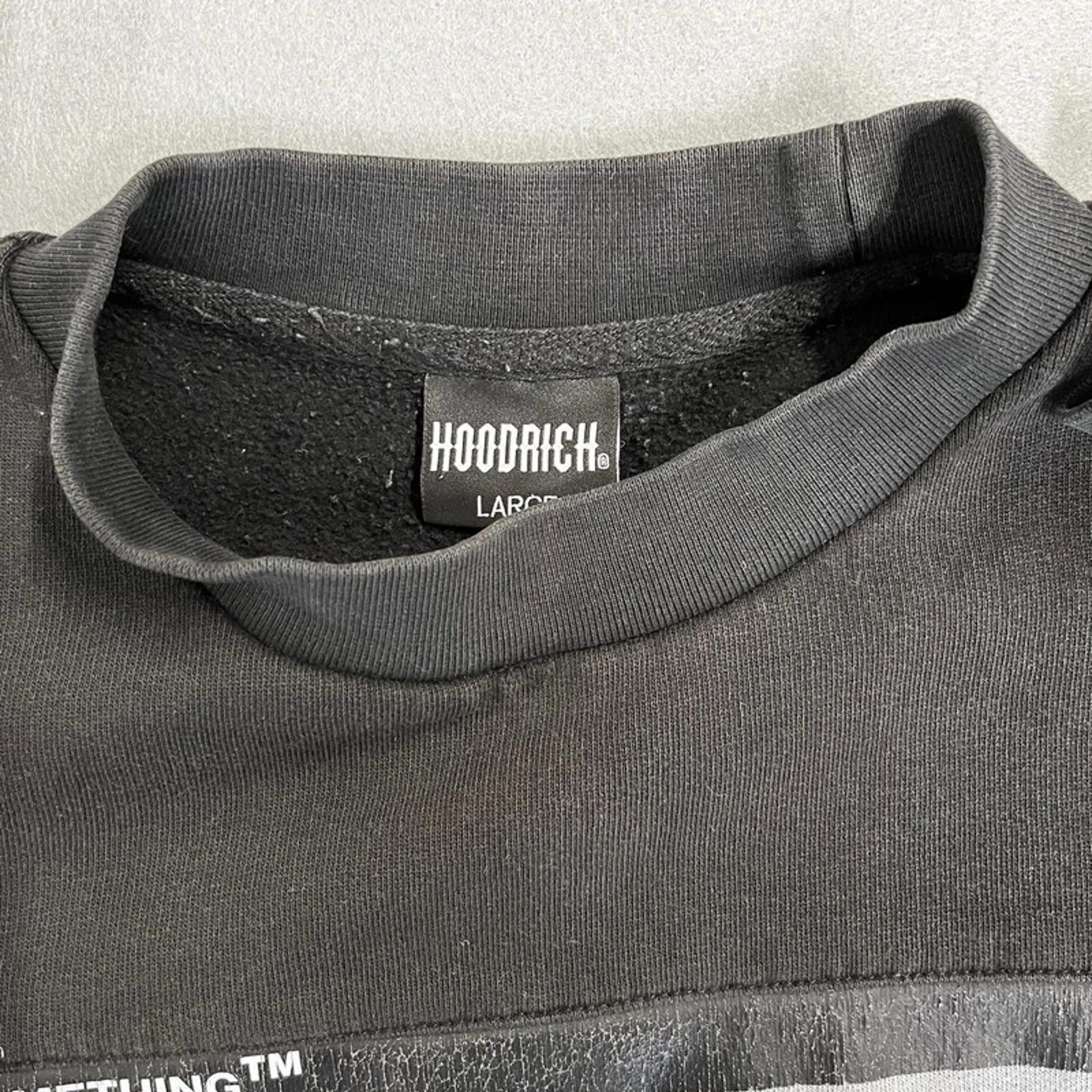 Hoodrich Hoodrich Black Grey Long Sleeved Jumper Mens Size L Size US L / EU 52-54 / 3 - 6 Thumbnail