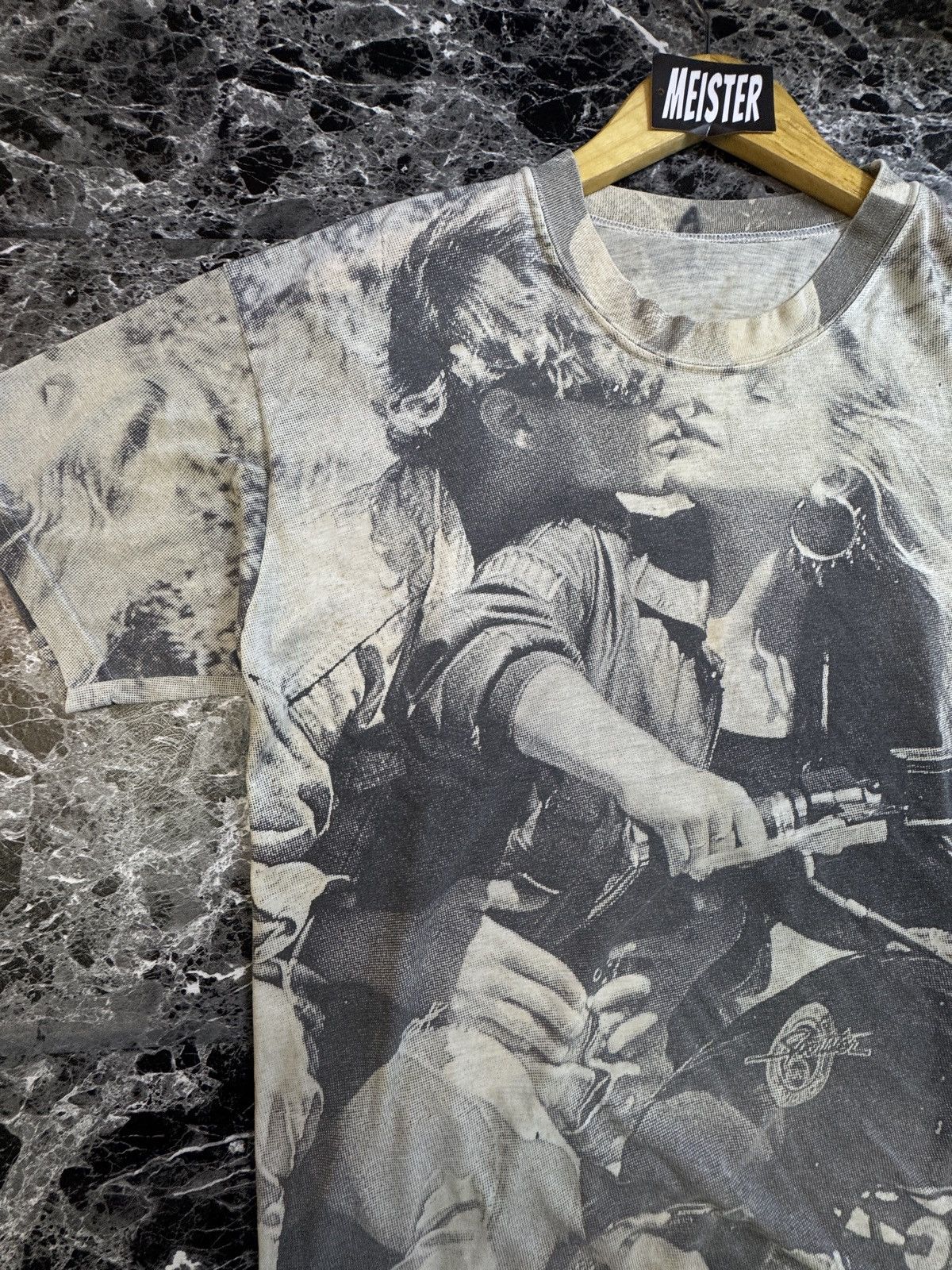 Other Vintage 90s Rider Bike Kiss Couple OVP Tshirt Size US L / EU 52-54 / 3 - 3 Thumbnail