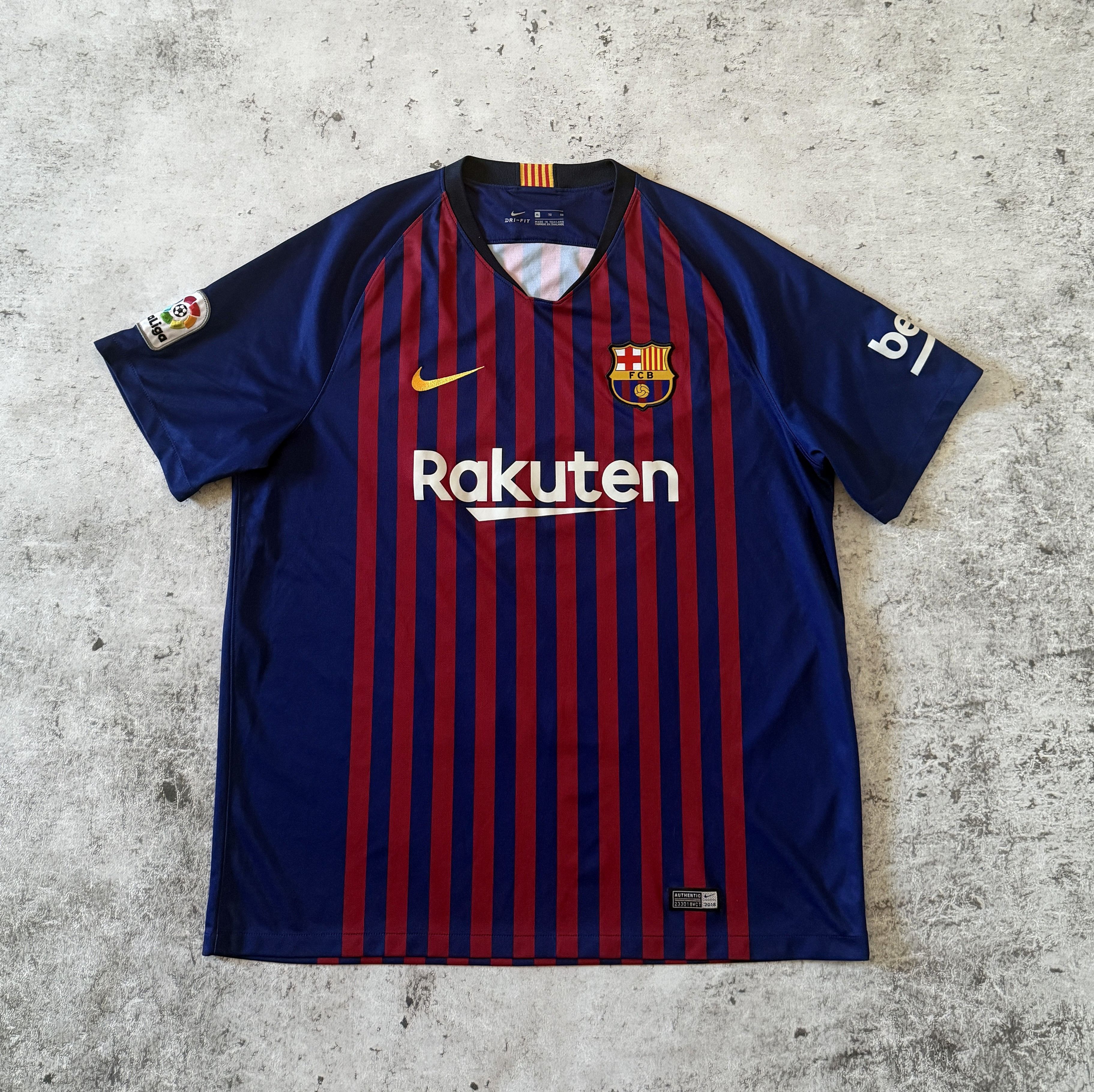 Nike BARCELONA 2018 2019 FOOTBALL SHIRT SOCCER JERSEY 894430-456 Size US XL / EU 56 / 4 - 1 Thumbnail