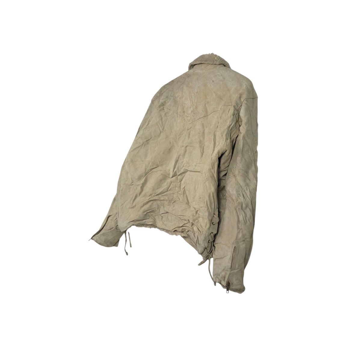 Japanese Brand 🔥VINTAGE GENUINE LEATHER JACKET RAW BLANKET ISSEY MIYAKE Size US M / EU 48-50 / 2 - 12 Thumbnail