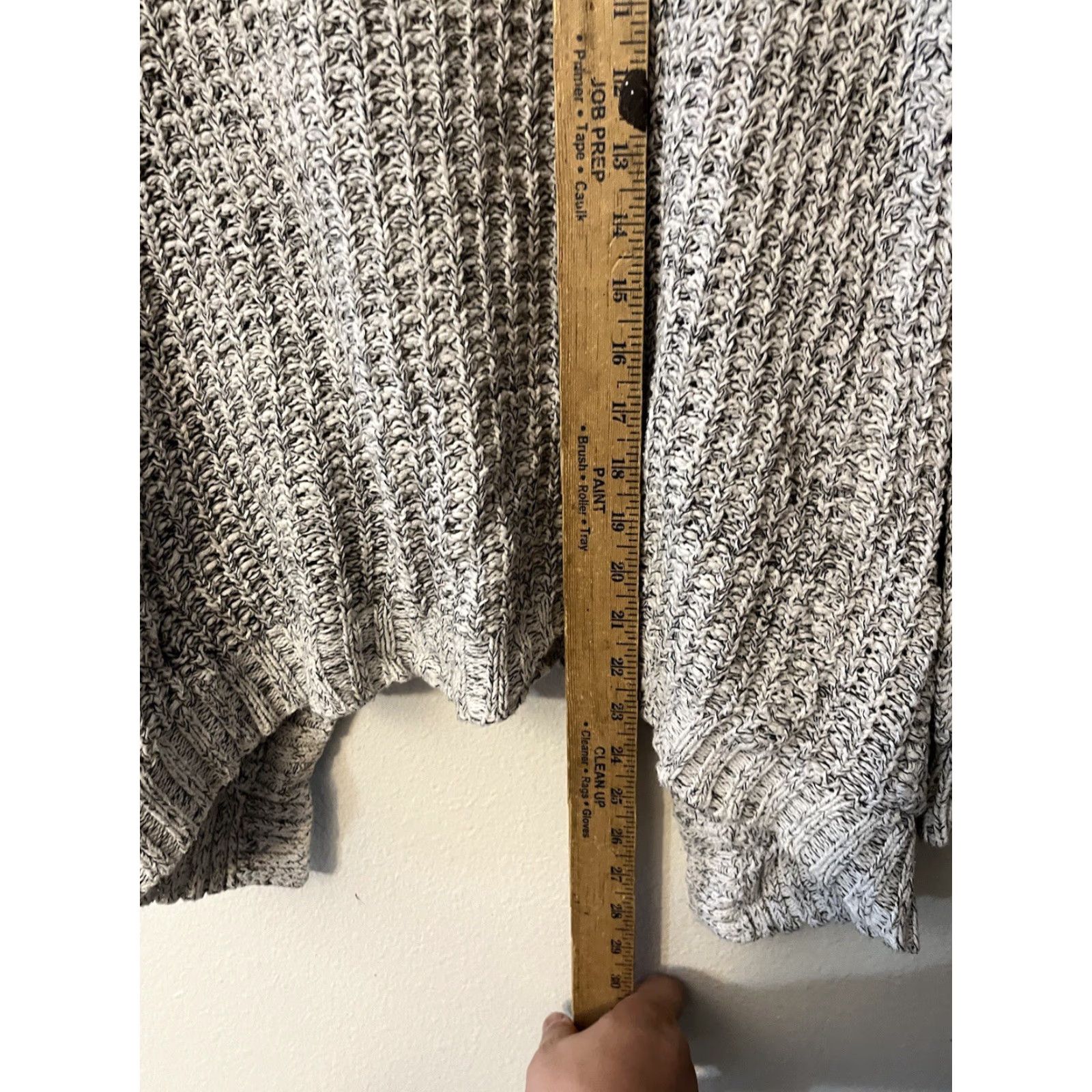 Express Express Cardigan Women’s XS Open Long Sleeve Lightweight Gray Sweater Regular Fit Cotton Blend Knit Size XS / US 0-2 / IT 36-38 - 4 Thumbnail