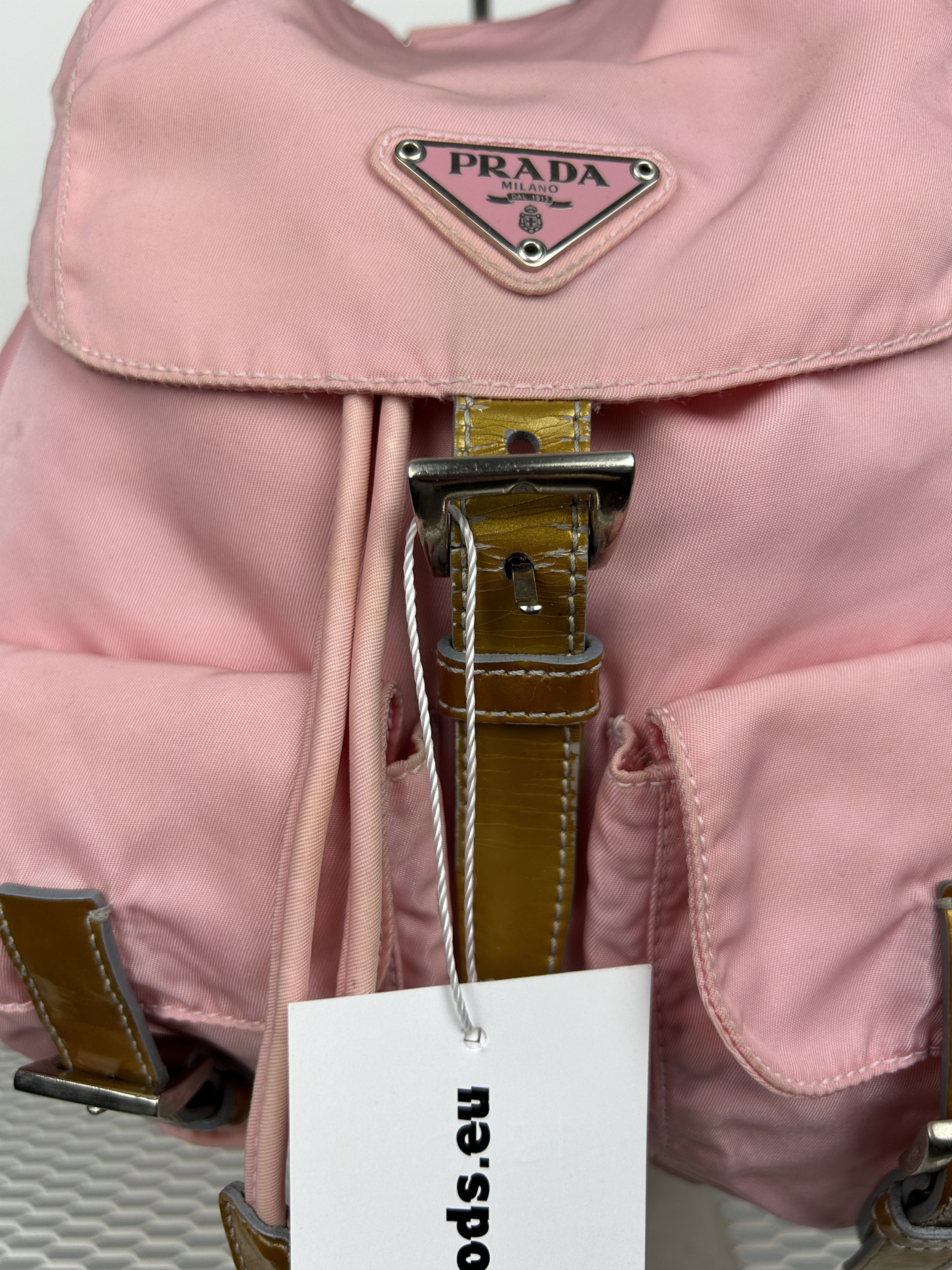 Prada Prada nylon triangle logo pink backpack Size ONE SIZE - 8 Thumbnail
