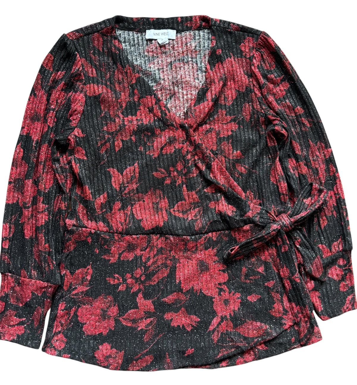 Nine West Nine West Floral Wrap Top Size M / US 6-8 / IT 42-44 - 1 Thumbnail