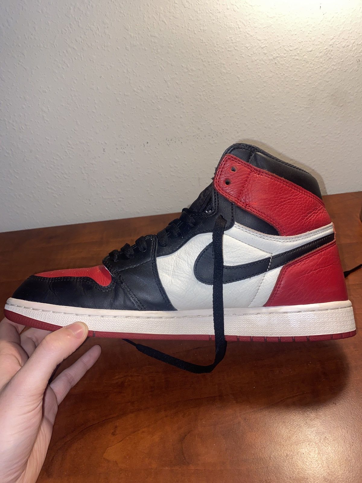 Jordan Brand Jordan 1 Bred Toe Size US 11.5 / EU 44-45 - 12 Thumbnail