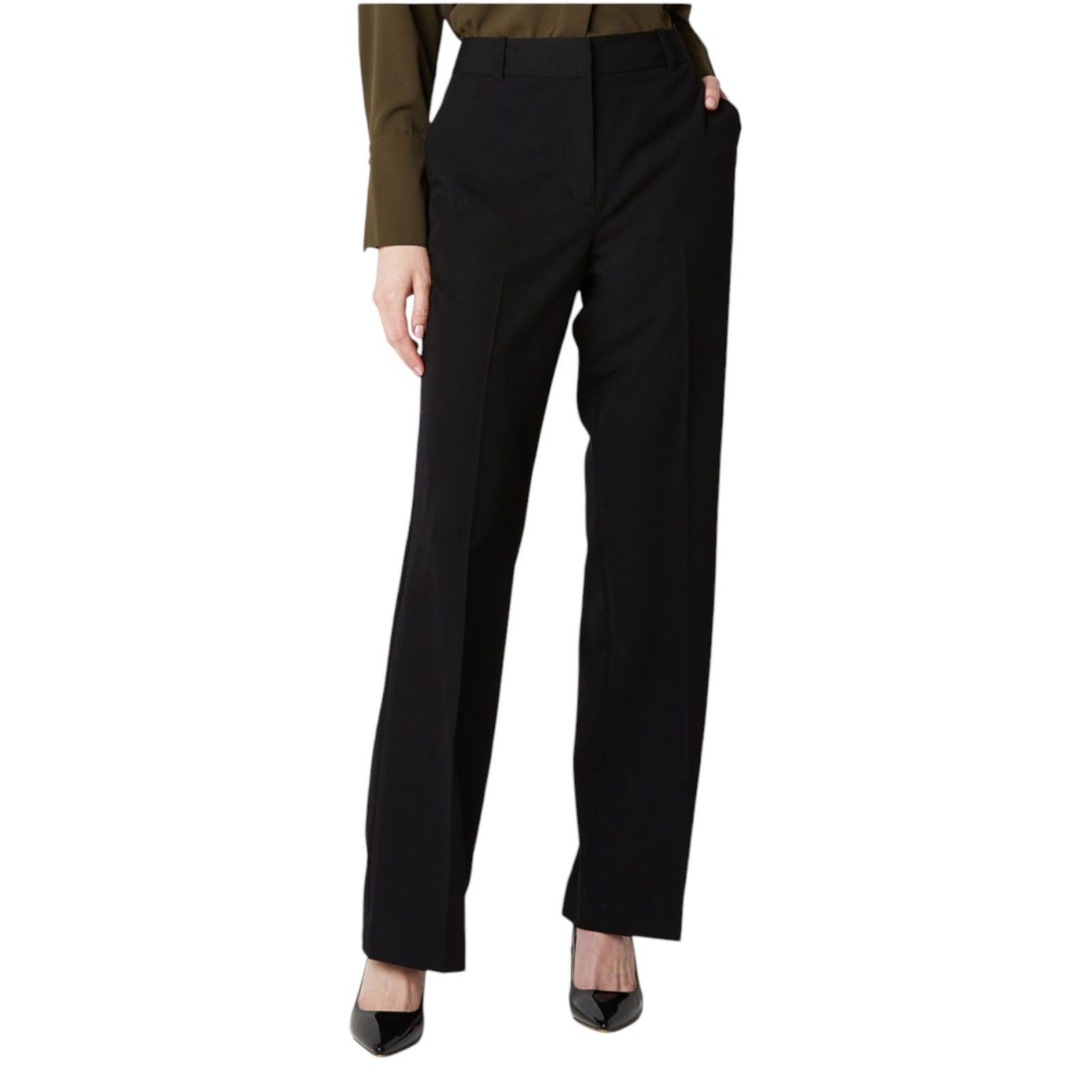 Worthington Worthington - Women's High-Rise Modern Trouser - Golden Lime Size 26" / US 2 / IT 38 - 3 Thumbnail