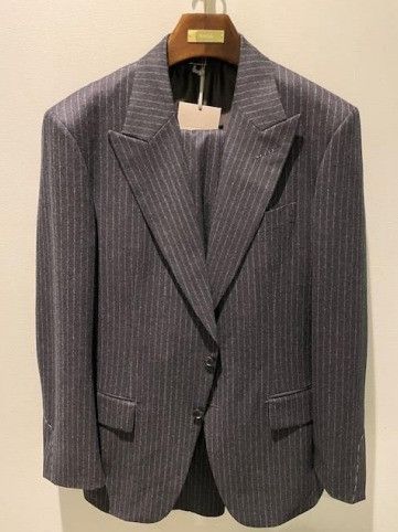 image of Tom Ford O1W1Db10124 Wool Blazer In Smoky Gray, Men's (Size XL)