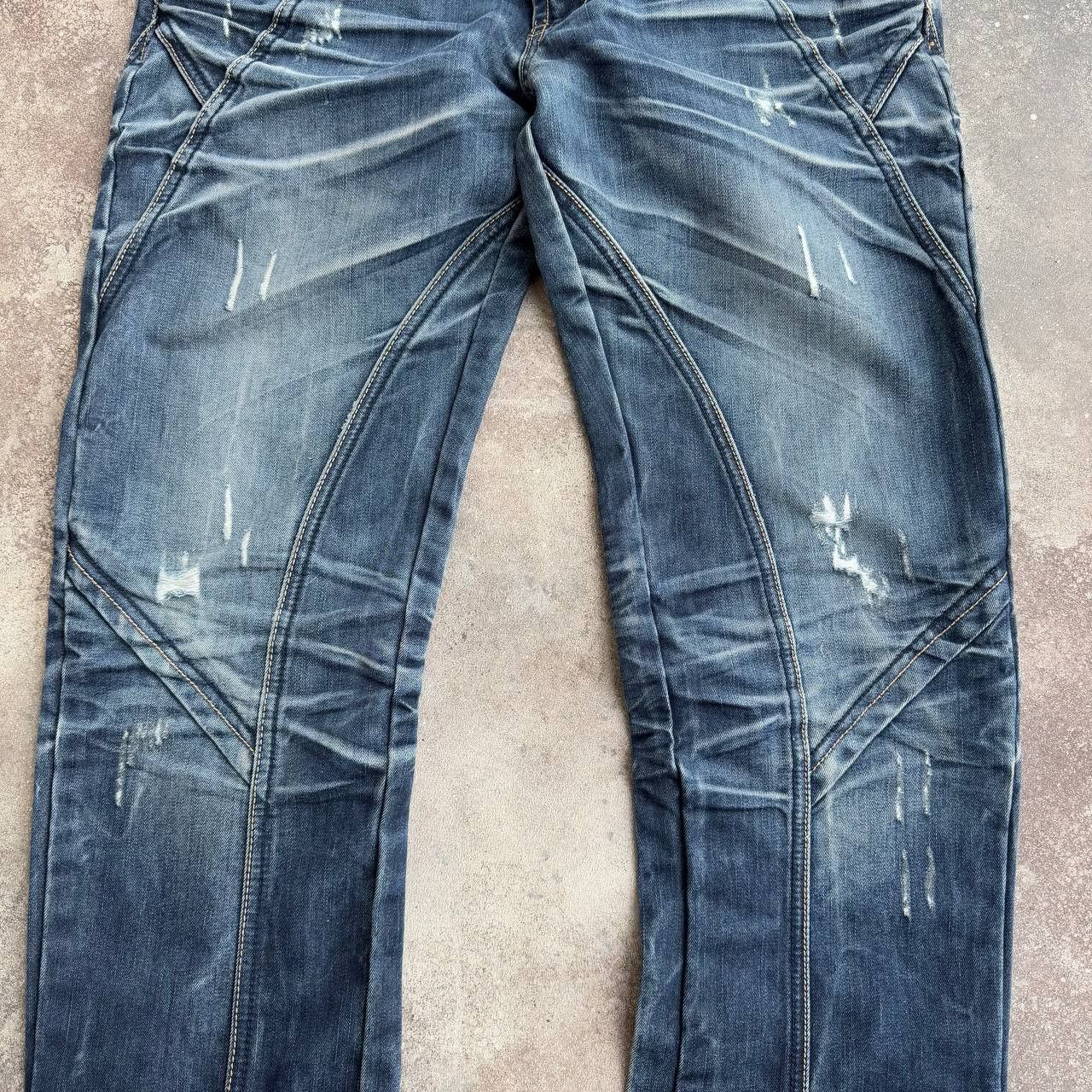 Hysteric Glamour Japan Style Avant Garde Distressed Y2K Washed Jeans Size US 29 - 7 Thumbnail