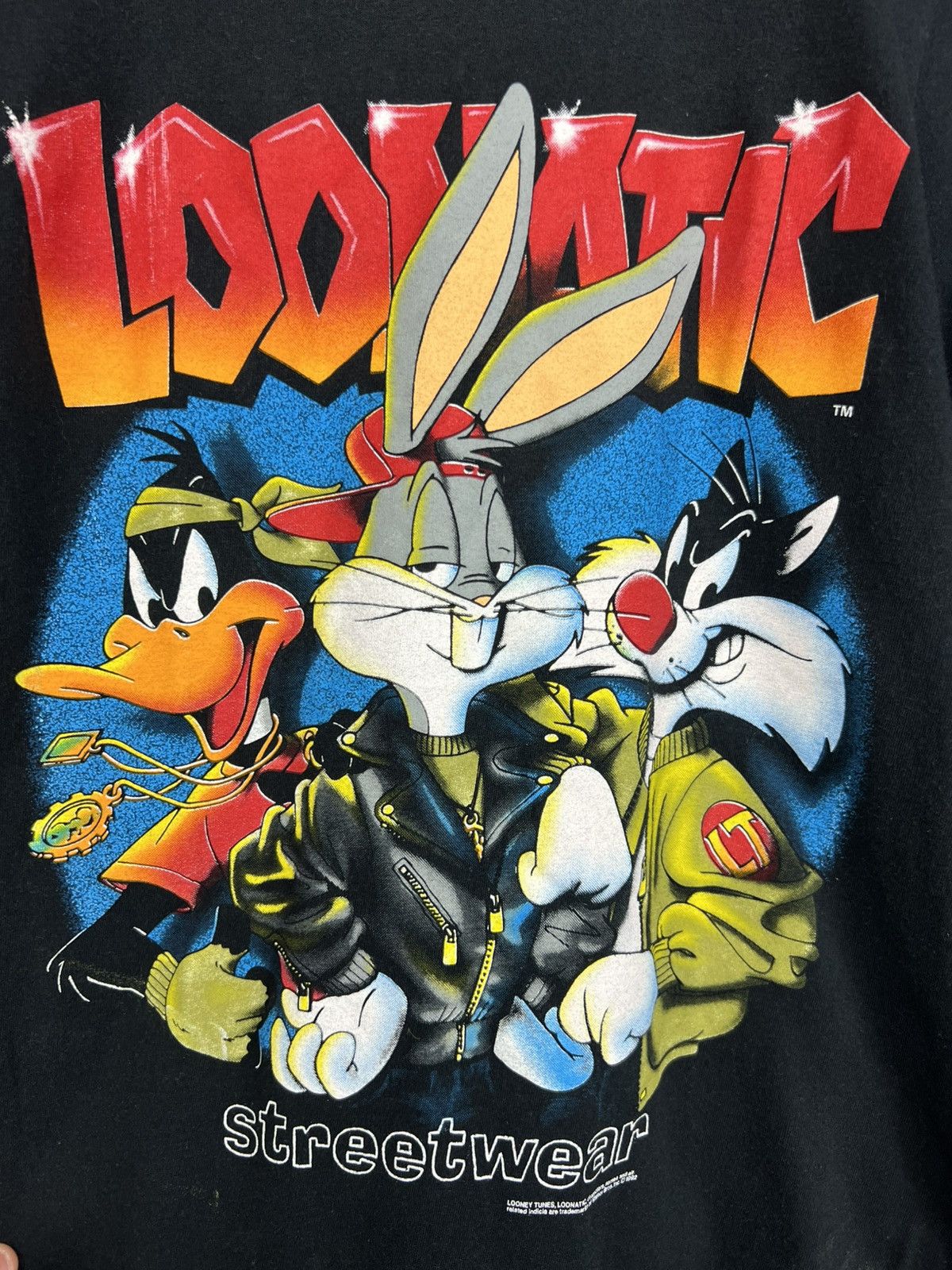 Band Tees Vintage 92 Looney Tunes Loonatic Streetwear Hip Hop Rap Size US M / EU 48-50 / 2 - 3 Thumbnail
