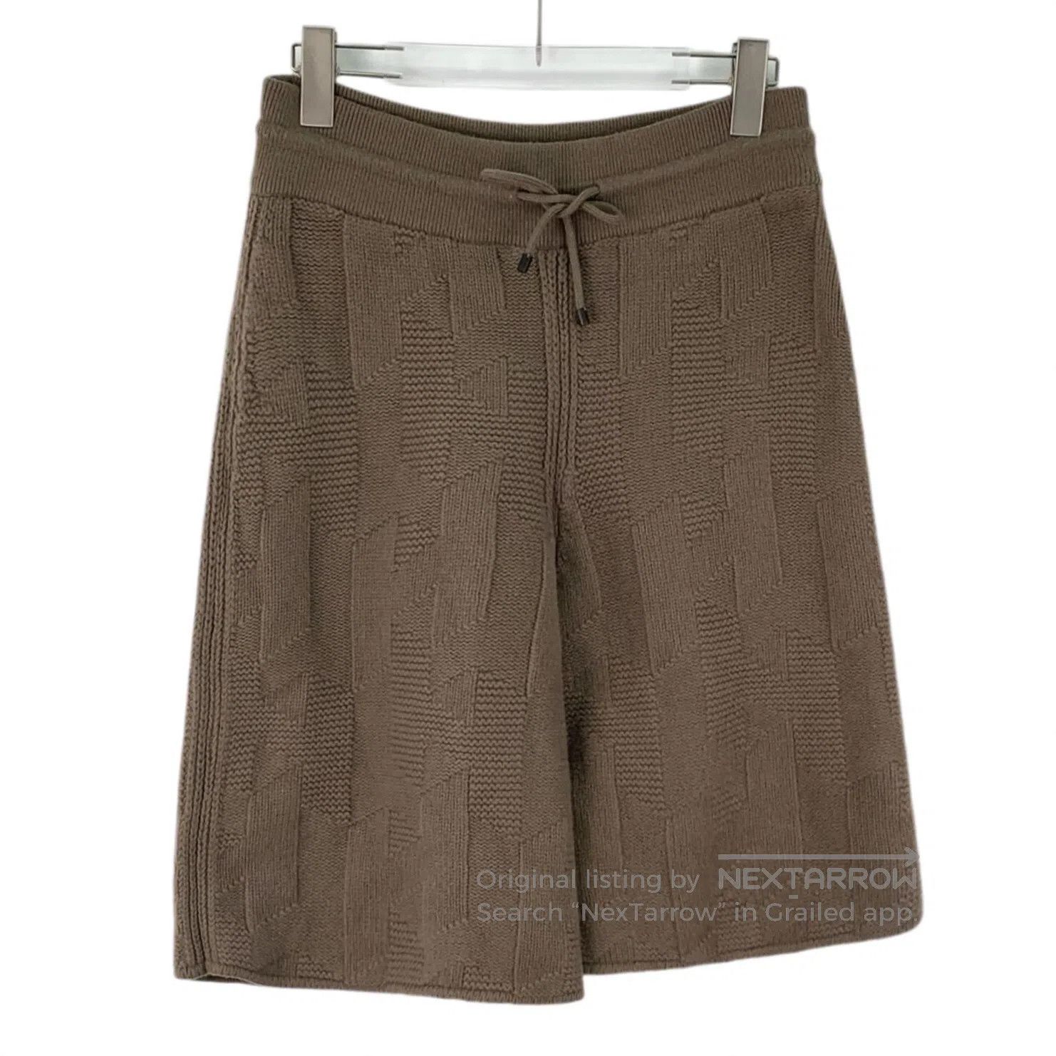 Hermes Hermes Caramel Twill Wool Drawstring Casual Knit Culottes| Size US 36 / EU 52 - 1 Thumbnail