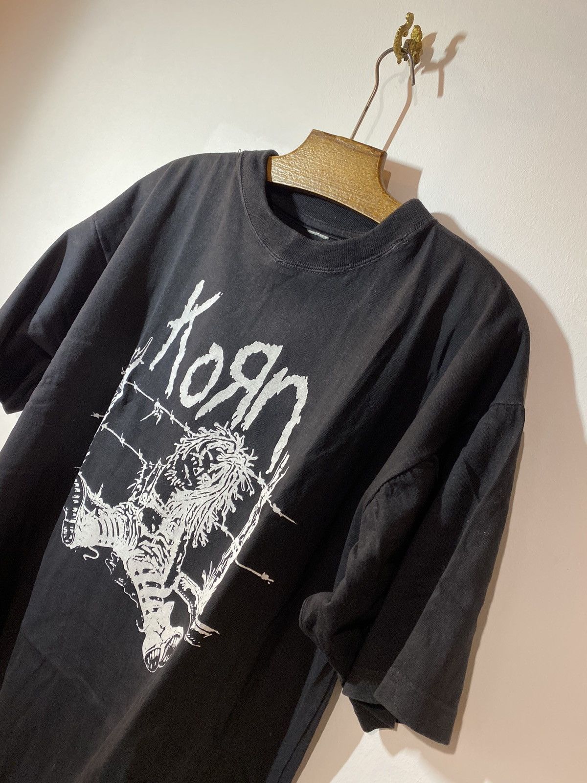 Band Tees × Vintage Vintage Korn Shirt 90s barbed wire dolls Size US XL / EU 56 / 4 - 2 Thumbnail