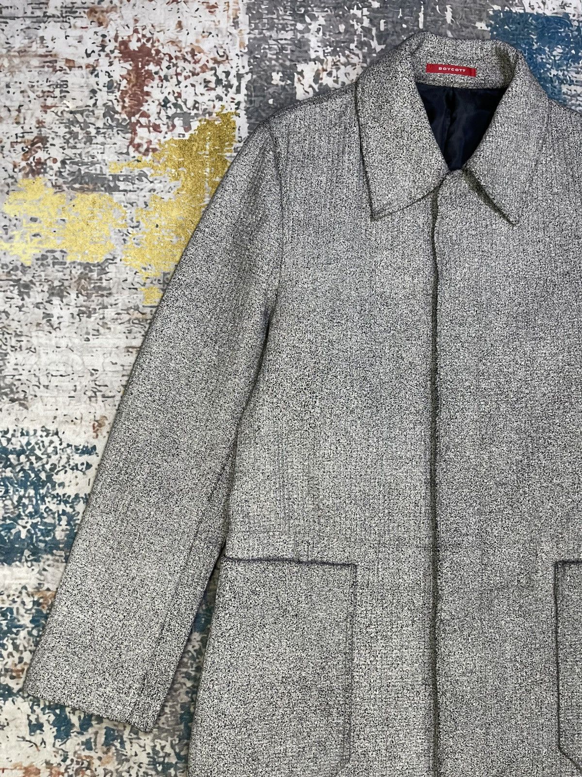 Boycott Boycott Wool Blend Tweed Long Coat Size US S / EU 44-46 / 1 - 3 Thumbnail