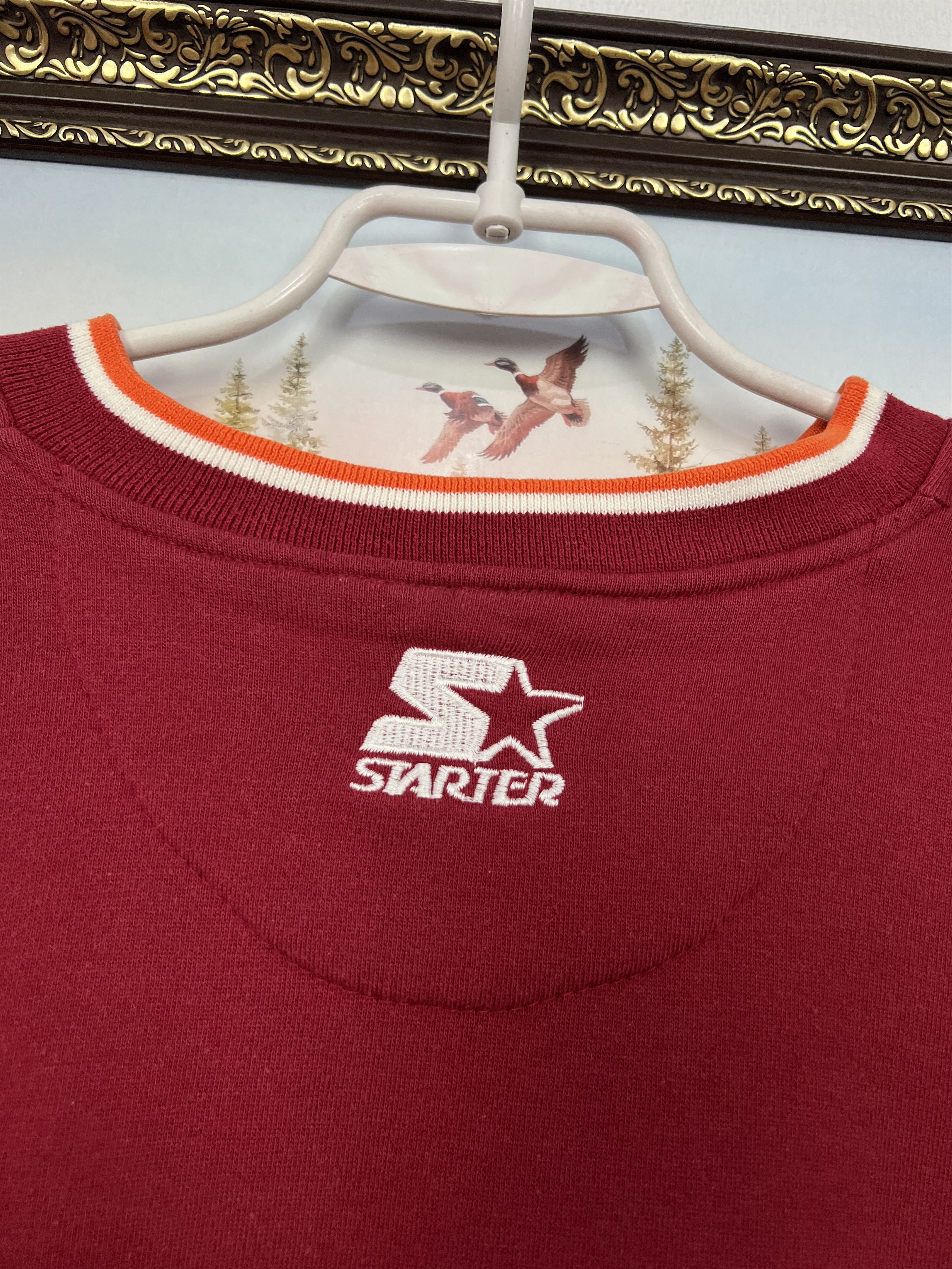 Starter Vintage Virginia Tech Sweatshirt Big Logo Crewneck Rare NCAA Size US L / EU 52-54 / 3 - 9 Thumbnail