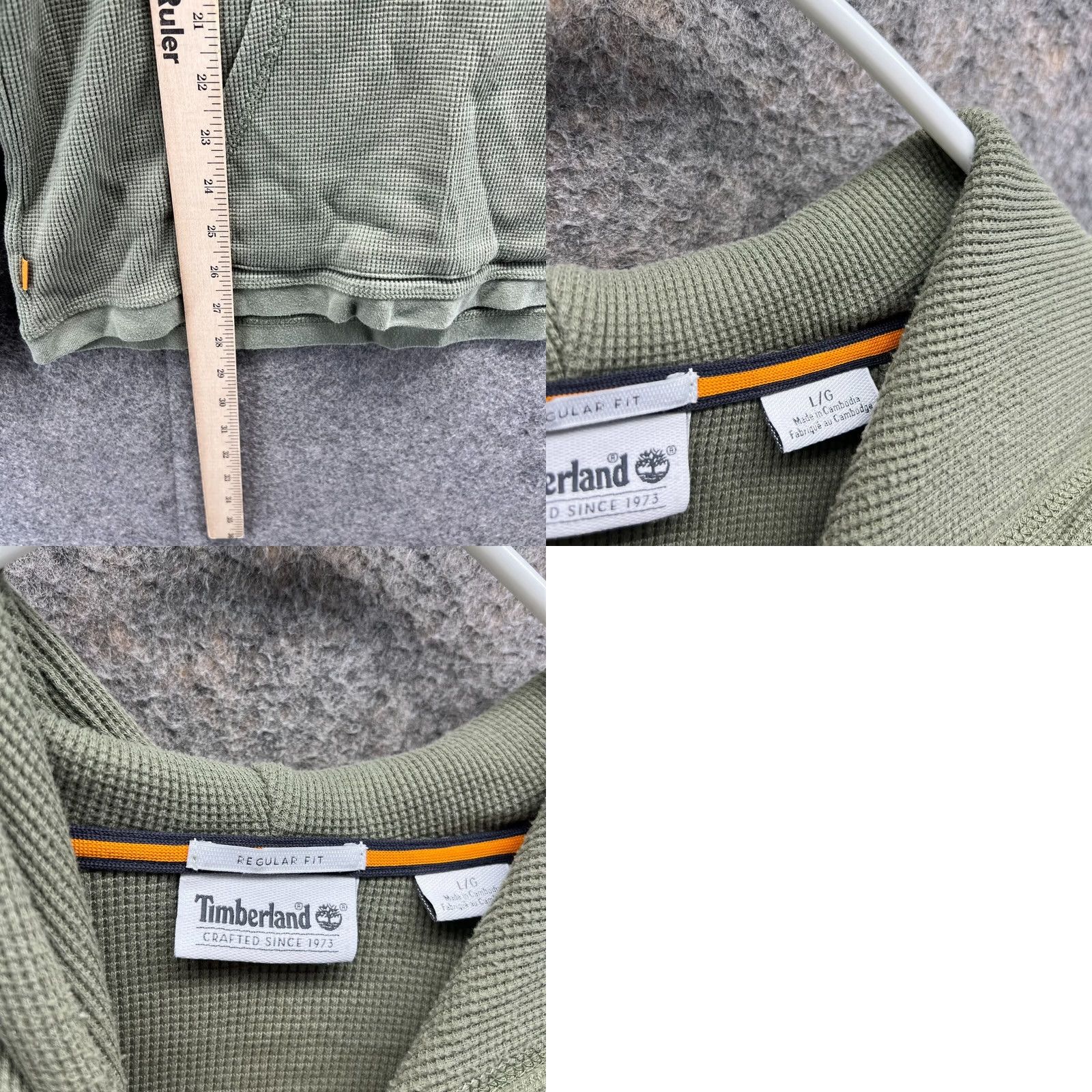 Timberland VINTAGE Timberland Sweater Men Large Adult Green Hoodie Pullover Fleece Jacket Casual Size US L / EU 52-54 / 3 - 9 Thumbnail