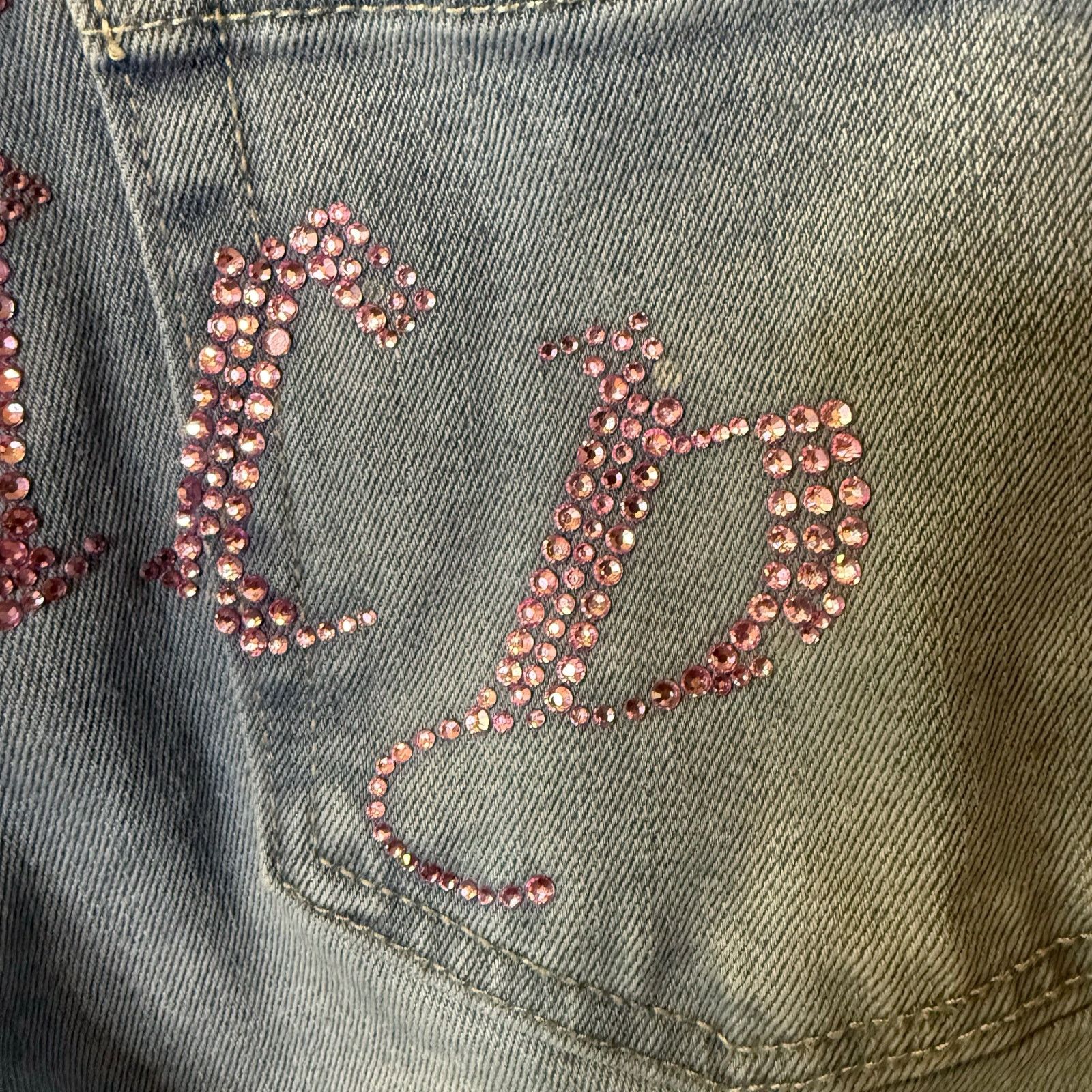 Juicy Couture Juicy Couture Women’s Wide Leg Embellished Jeans Size 7 Size 28" / US 6 / IT 42 - 6 Thumbnail