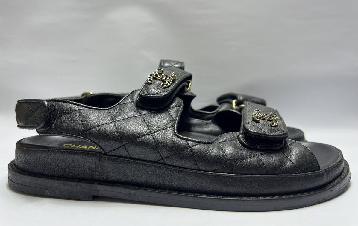 Chanel Chanel - Quilted Dad Sandals Size US 10 / IT 40 - 3 Thumbnail