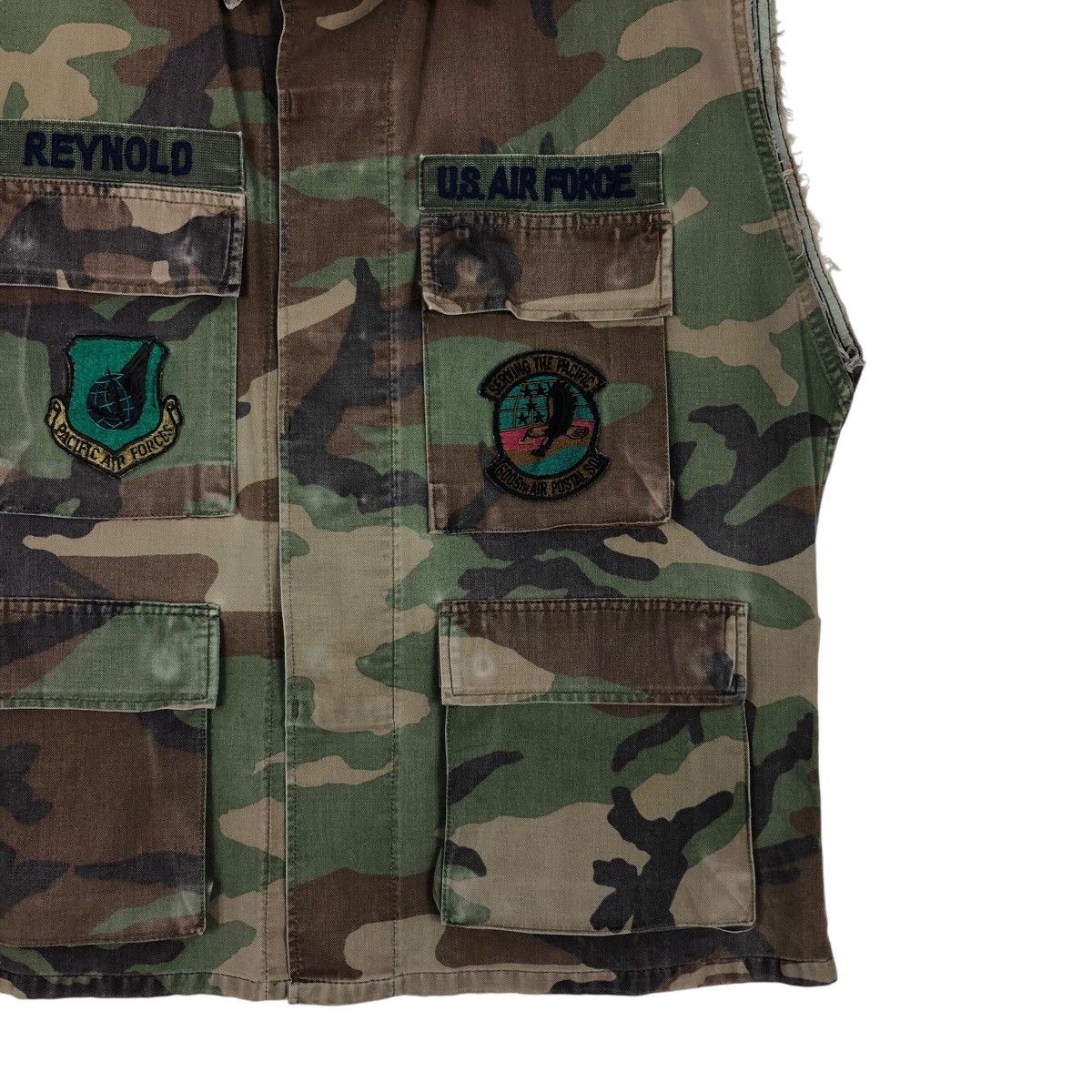 Other 📌Vintage Air Force Us Military Camouflage Biker Jacket Vest Size US M / EU 48-50 / 2 - 6 Thumbnail