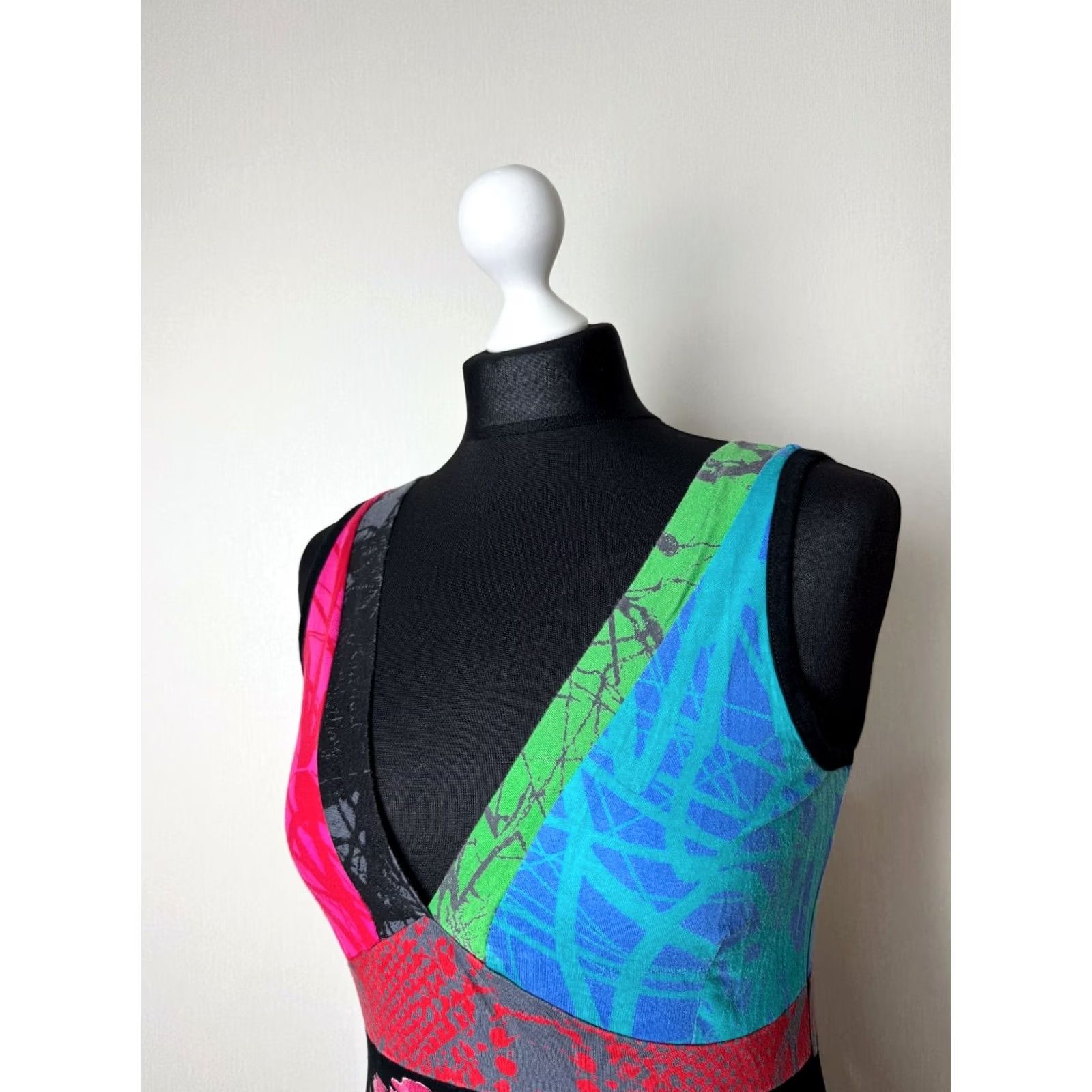 Desigual Desigual Dress Womens A-Line Size L Knee Length Multicoloured 101 cm (Very good) Girls? Mens? Size L / US 10 / IT 46 - 2 Thumbnail