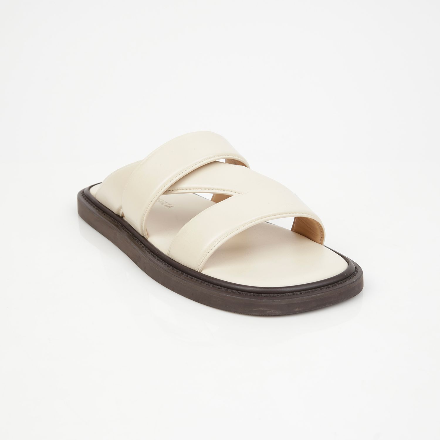 $720 NIB Men\'s Bottega Veneta Dual Strap Sandals White Size 42(9) Bottega Veneta $775 NIB Bottega Veneta Leather Strap Sandals  main image 2