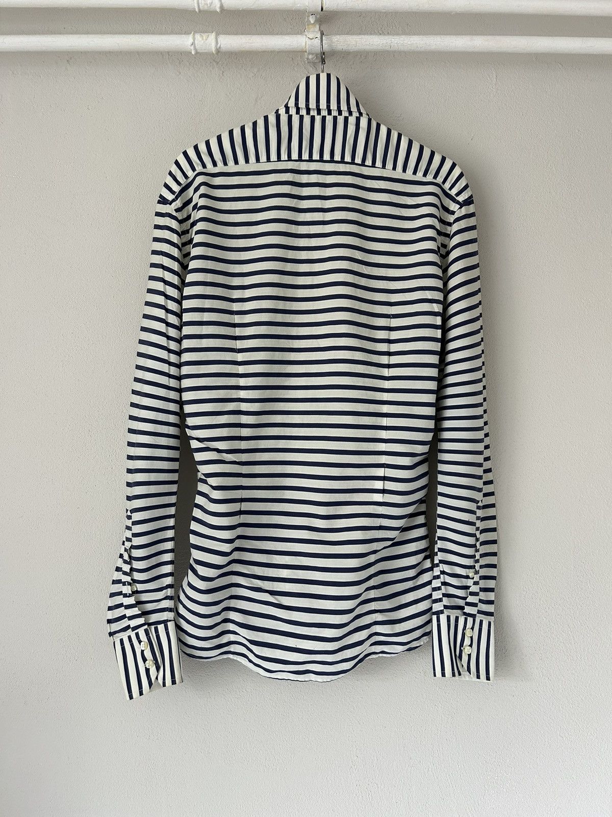Fendi Vintage Blue White Stripes Shirt Size US M / EU 48-50 / 2 - 5 Thumbnail