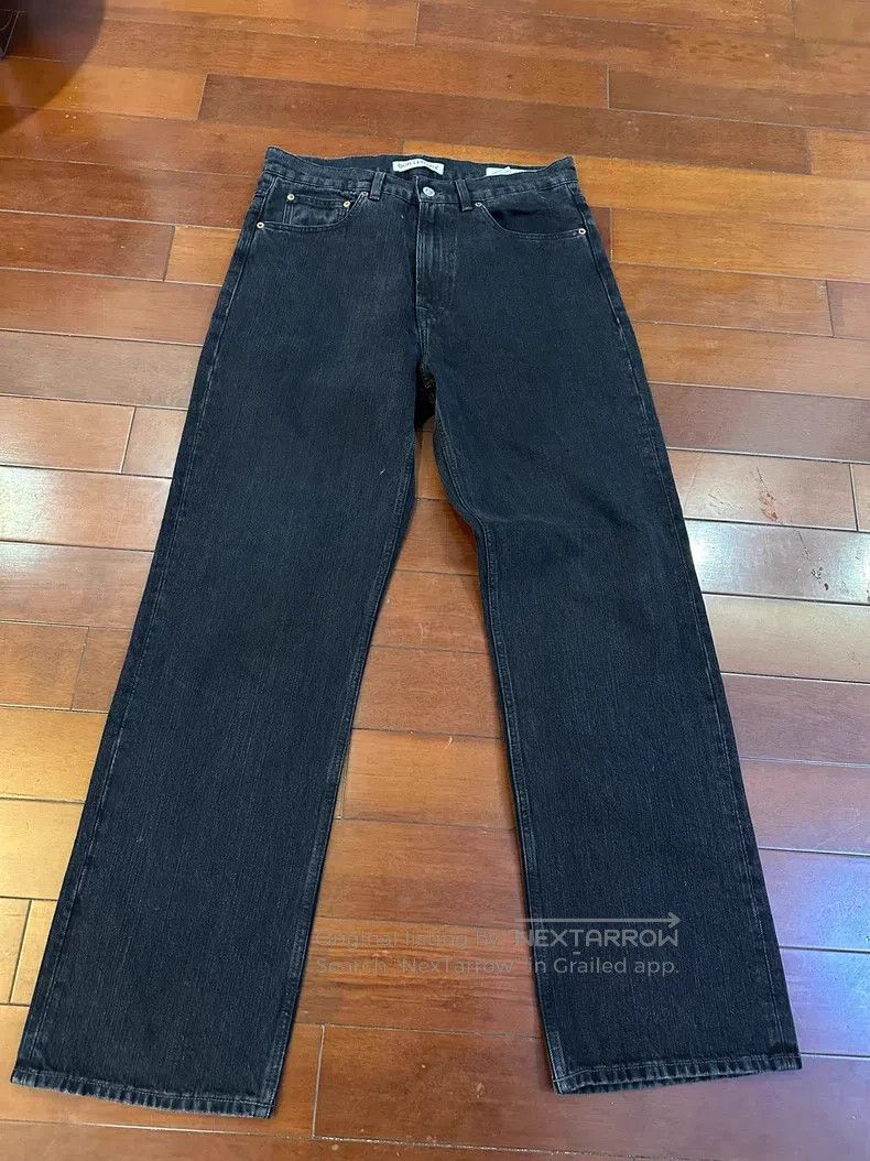 Our Legacy Our Legacy Black loose straight-leg jeans Size US 32 / EU 48 - 1 Thumbnail